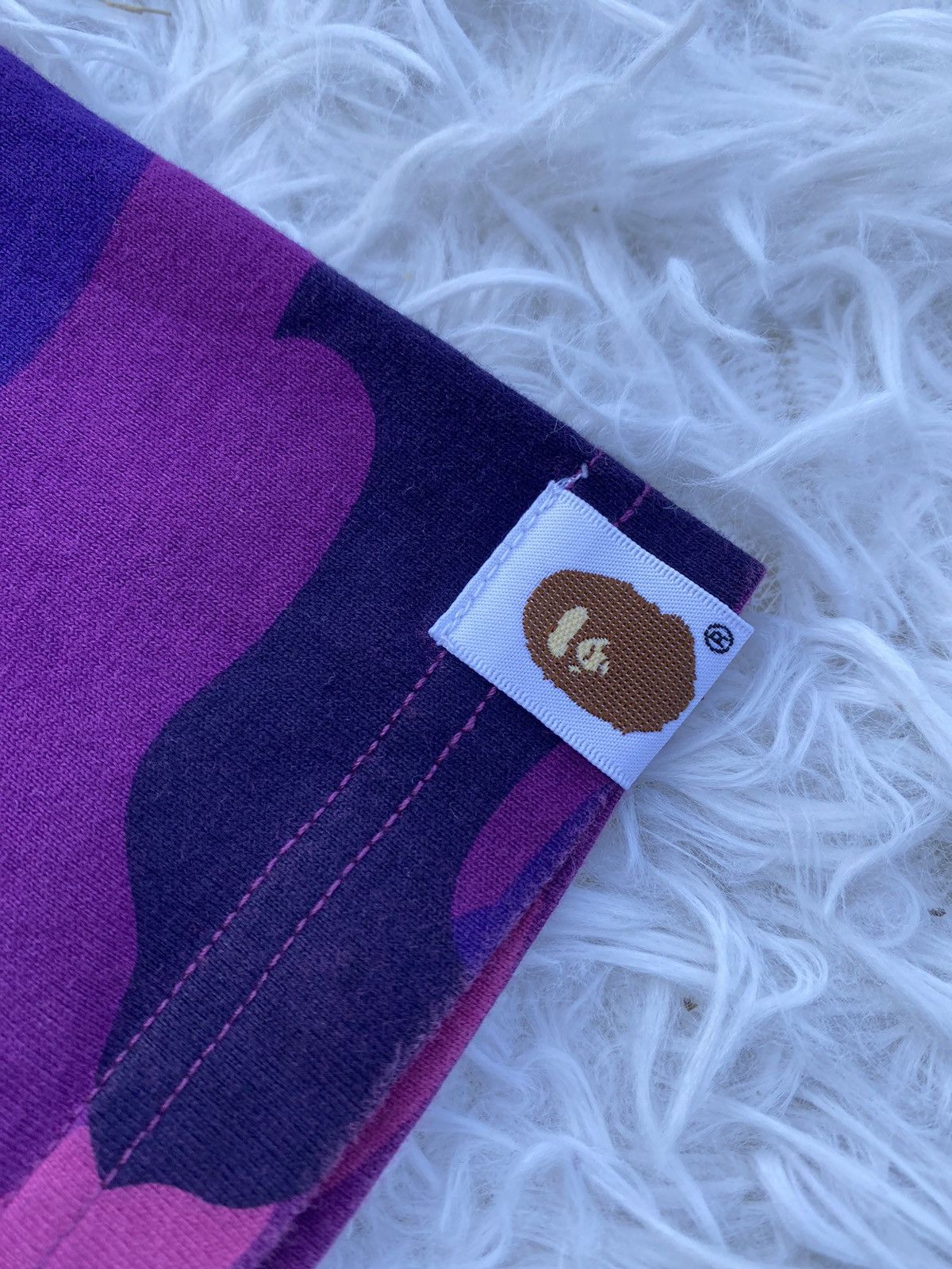 Bape Rare Bape Shark Camo Purple Tshirt Size US M / EU 48-50 / 2 - 6 Thumbnail