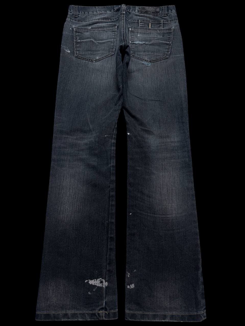 Japanese Brand GRUNGE CRAZY Japanese Thrashed Distressed Slim Skinny Jean Size US 33 - 2 Thumbnail