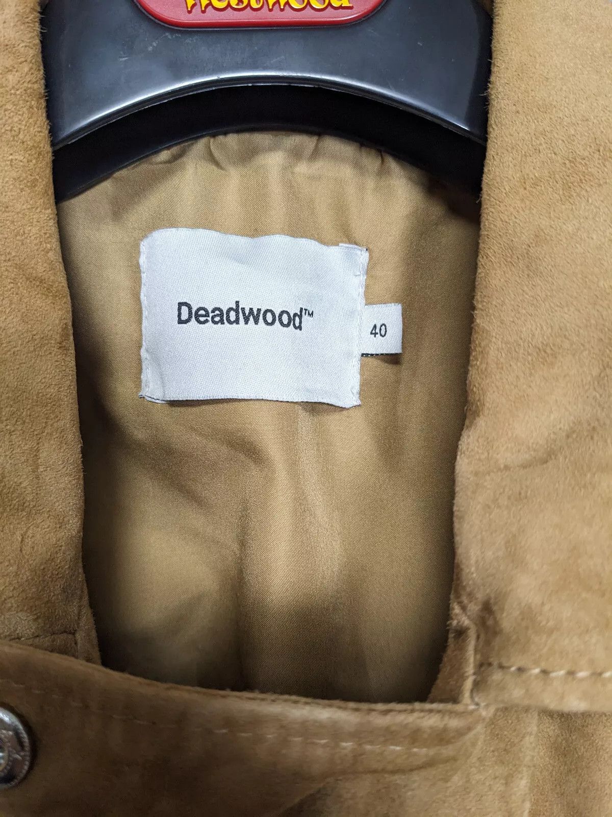 Deadwood lamb suede leather jacket