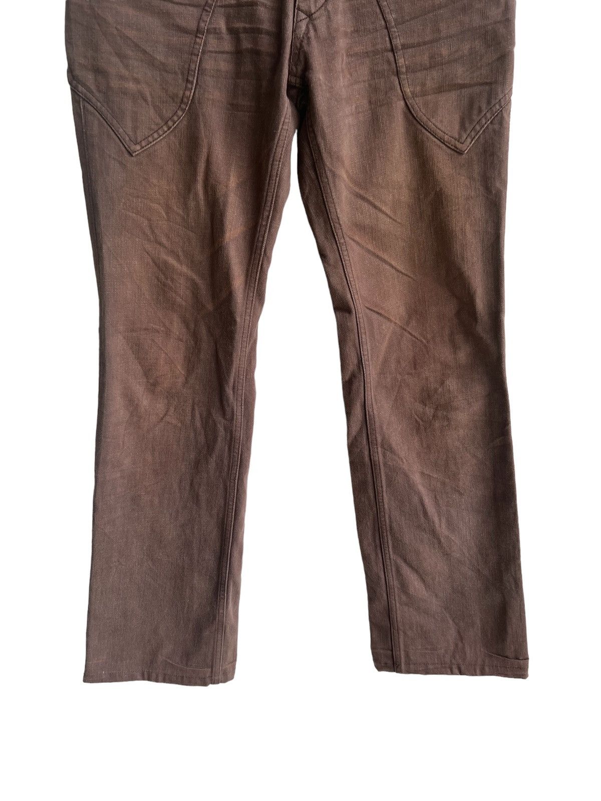 If Six Was Nine 1990s Nicole Clubs 🇯🇵 Leather Guns Pockets Flare Denim Size US 32 / EU 48 - 11 Thumbnail