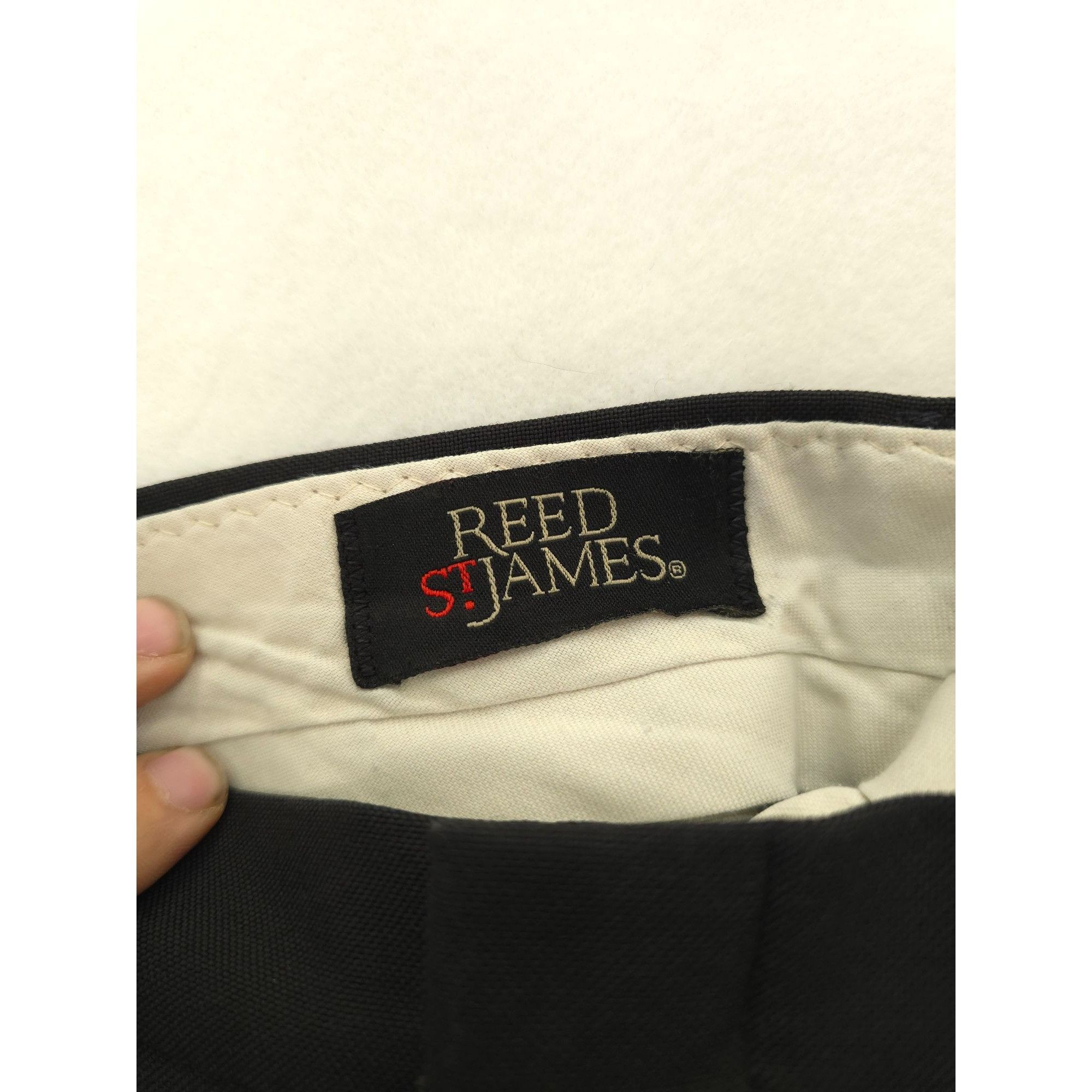 Other Reed St. James Mens Black Dress Pants 44x32 Polyester Made I Size US 44 / EU 60 - 3 Thumbnail