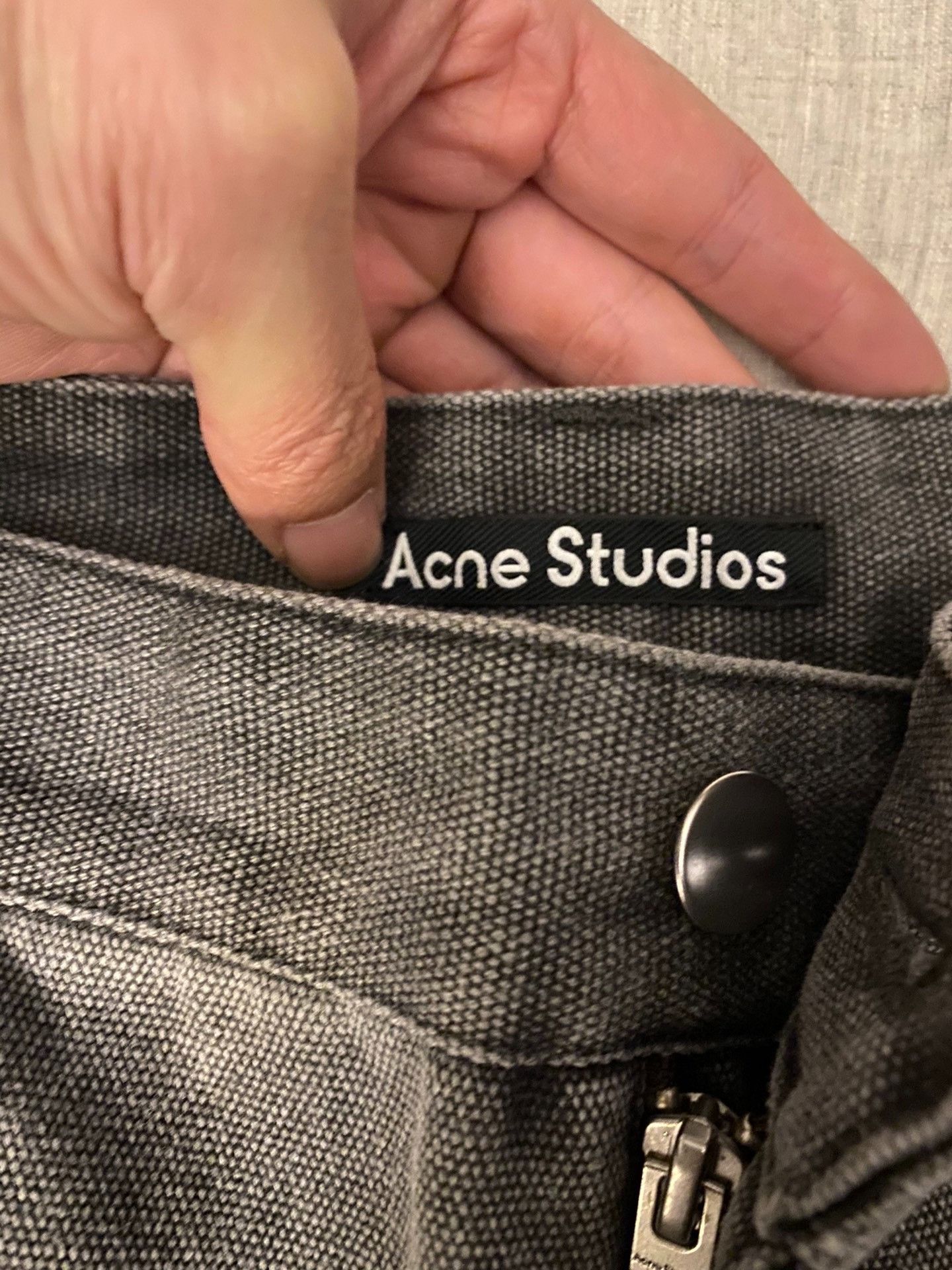 Acne Studios Acne studios Gray water wavy jeans Nextarrow-2412 Size US 32 / EU 48 - 4 Thumbnail