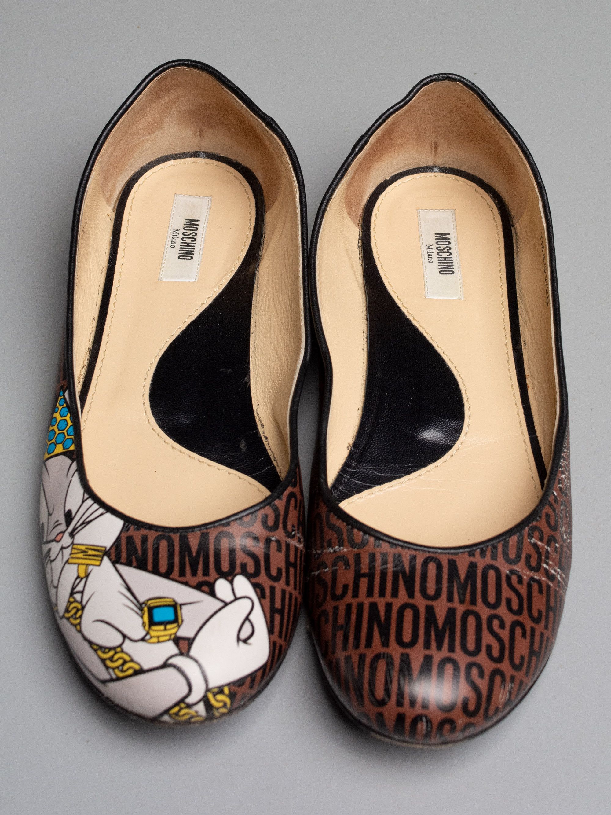 Moschino Moschino Jeremy Scott X Looney Tunes A/W 2015 leather flats Size US 10 / IT 40 - 2 Thumbnail