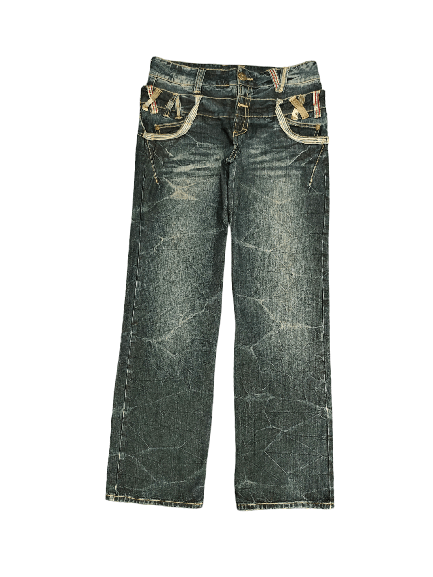 Hysteric Glamour Sorridere Double Waist Denim Clawmark Wide Leg Jeans Size US 32 / EU 48 - 2 Thumbnail