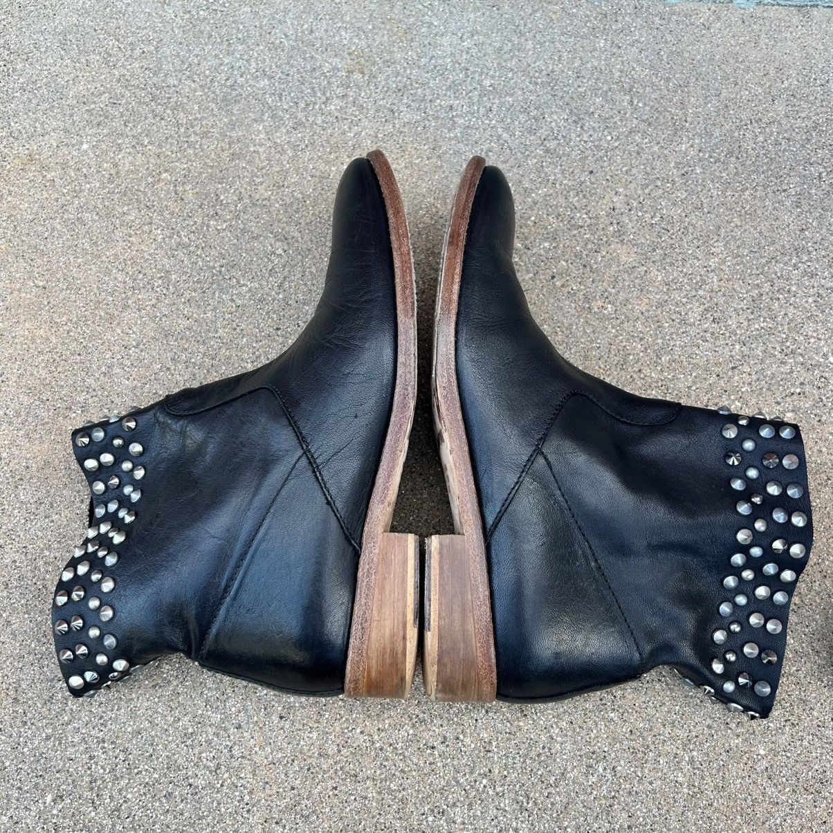 Zadig & Voltaire ZADIG & VOLTAIRE~Black Leather Studded Ankle Bootie~7/7.5/38 Size US 8 / IT 38 - 7 Thumbnail