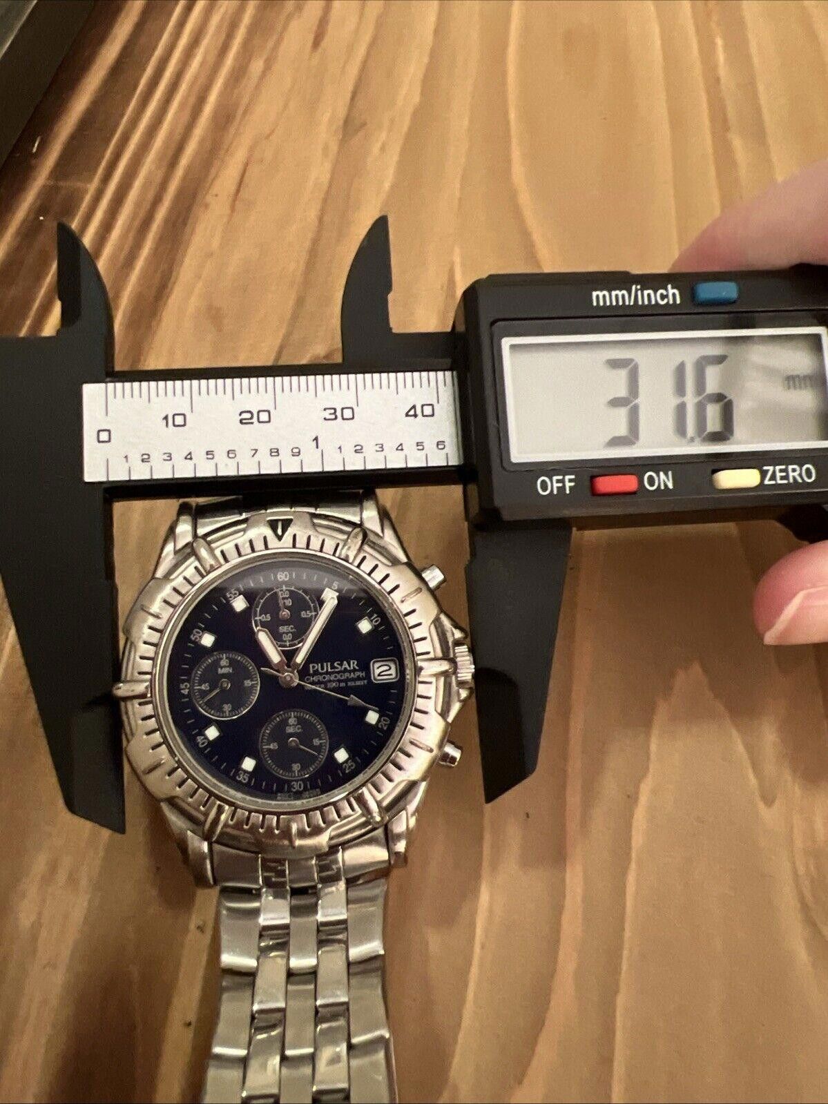 Pulsar PULSAR (by Seiko) V657-X018 CHRONOGRAPH Watch New Battery Size ONE SIZE - 2 Thumbnail