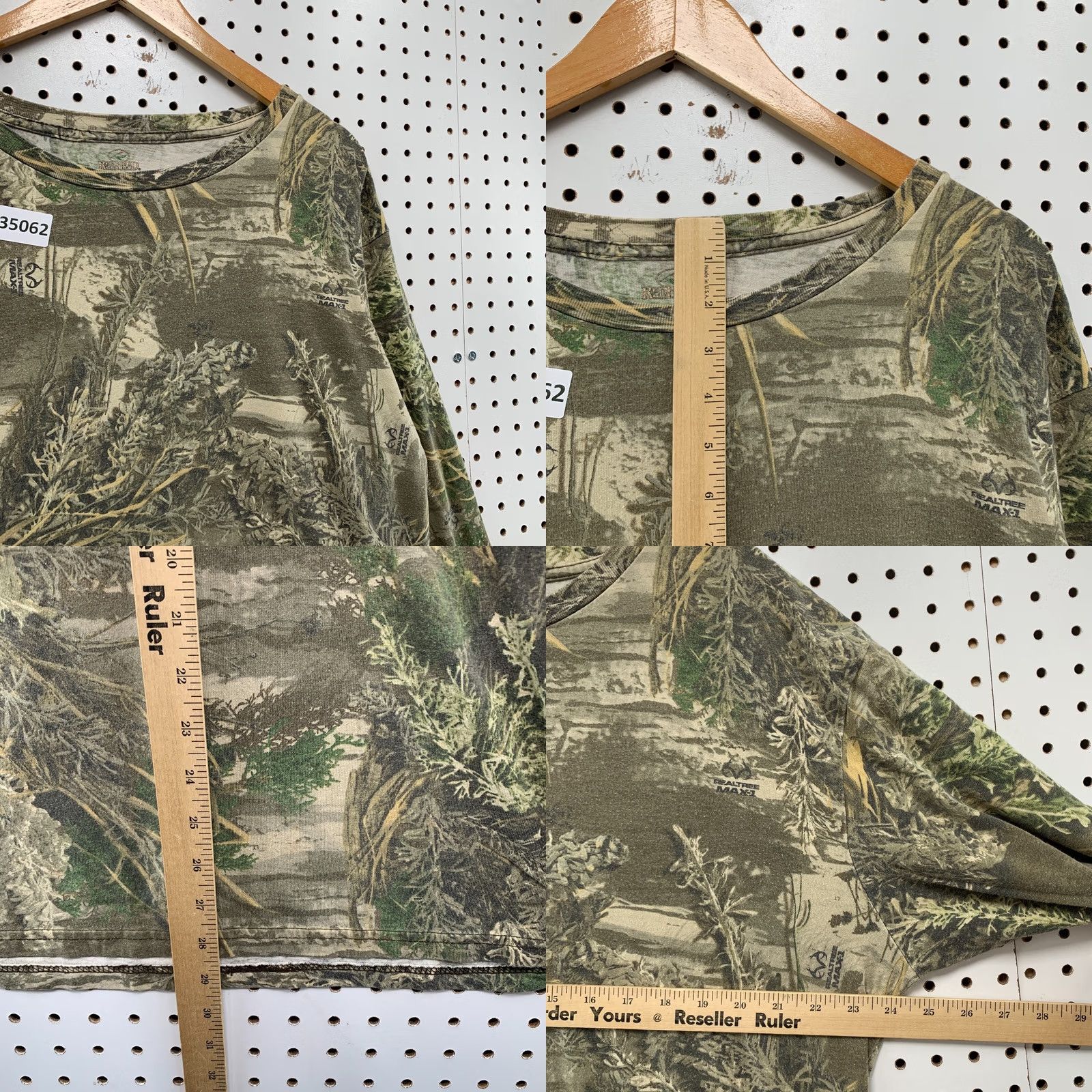 Vintage RedHead Shirt Green Camouflage Long Sleeve Outdoor XL Men Size US XL / EU 56 / 4 - 8 Thumbnail
