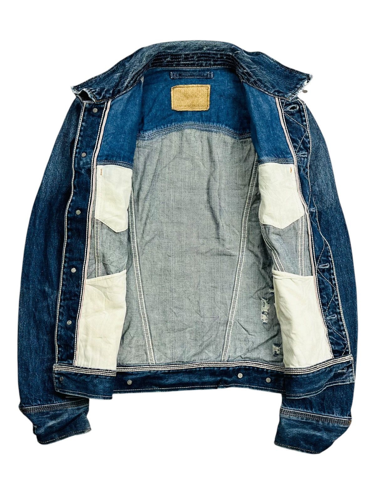 If Six Was Nine 2000s GOA - Crash Denim Jacket Size US M / EU 48-50 / 2 - 9 Thumbnail