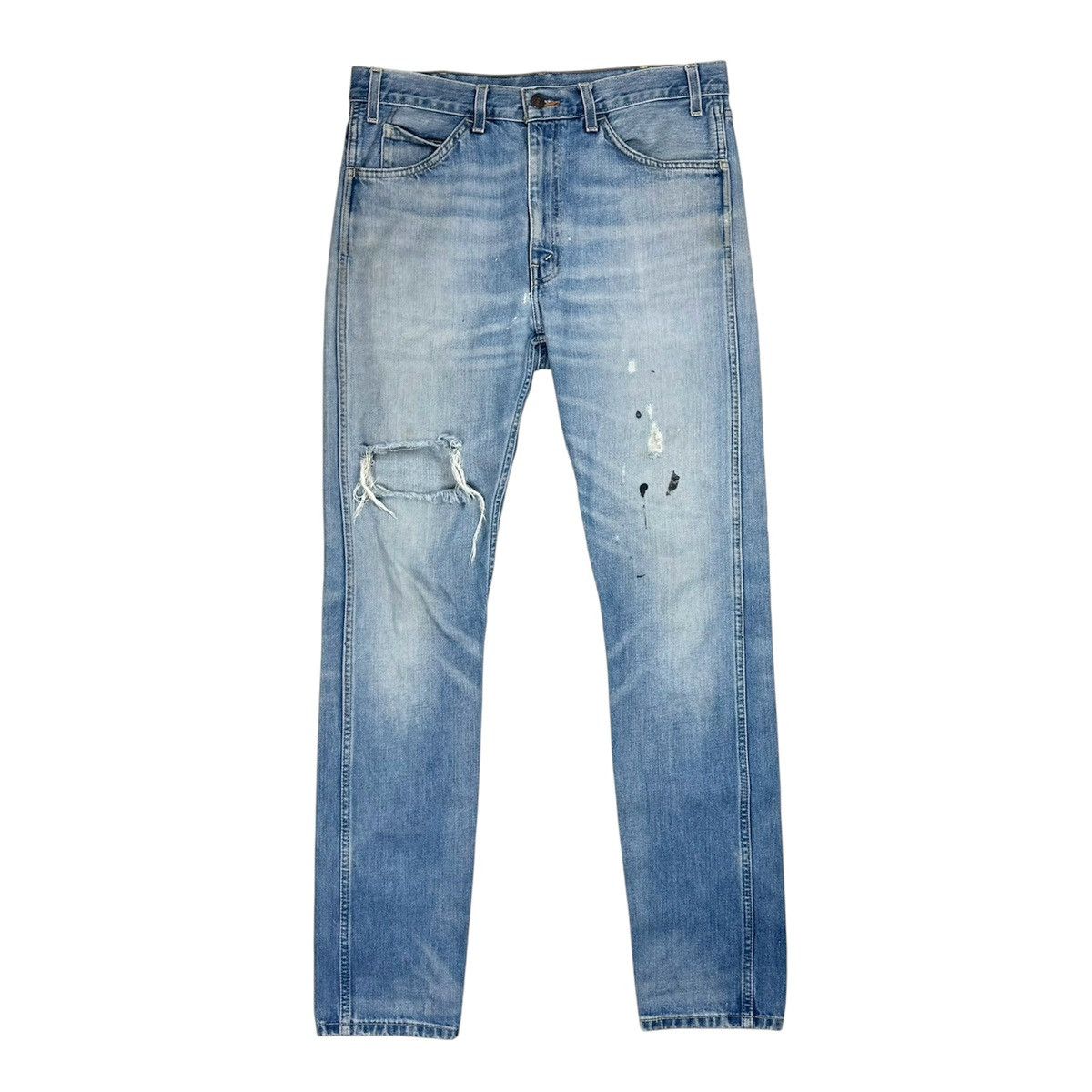 Vintage VINTAGE THRASHED LEVI'S 609 DENIM Size US 33 - 2 Thumbnail