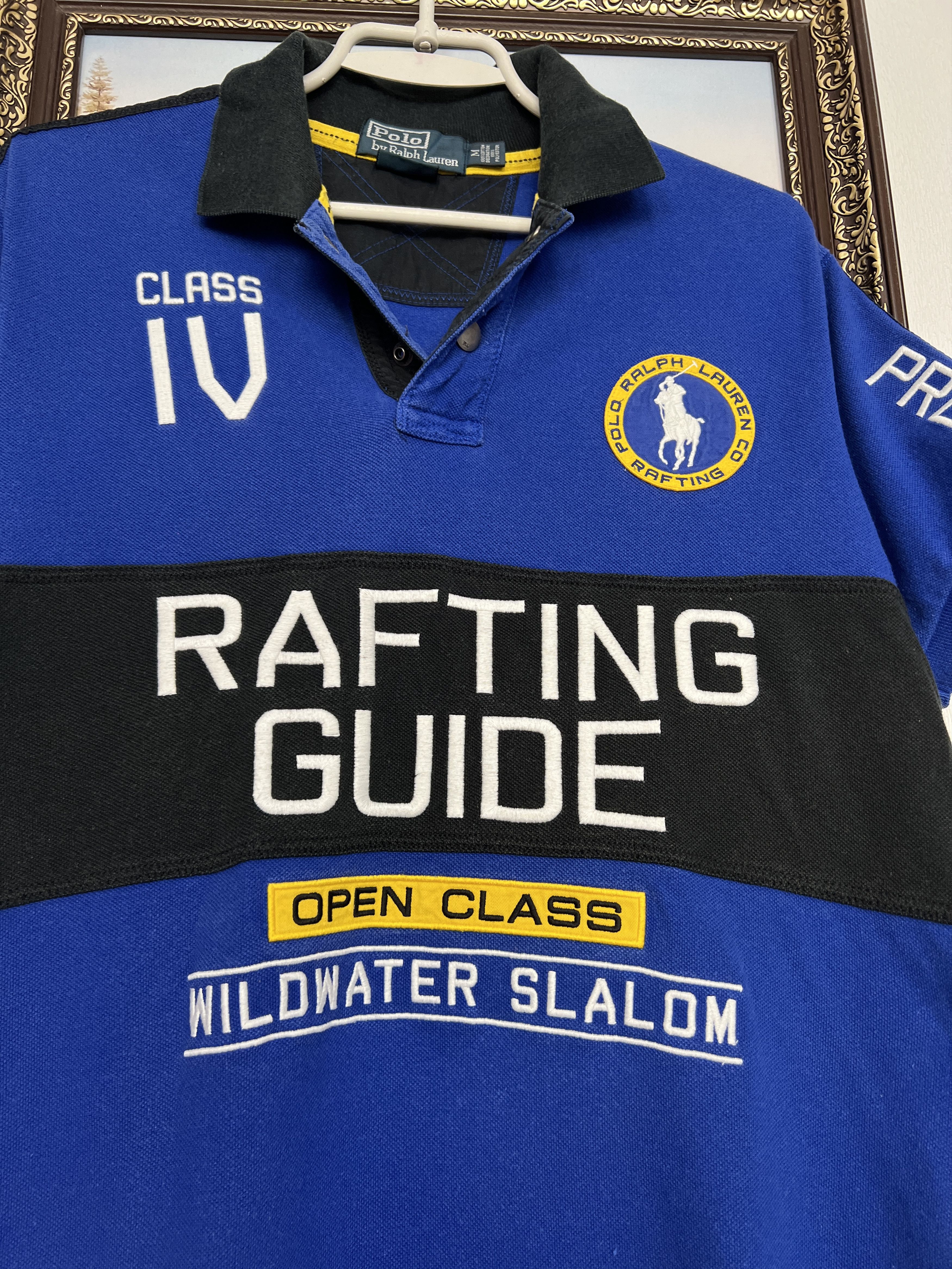 Polo Ralph Lauren Shirt Blue Rafting Guide Crest Logo Jersey Mens Size M Size US M / EU 48-50 / 2 - 3 Thumbnail