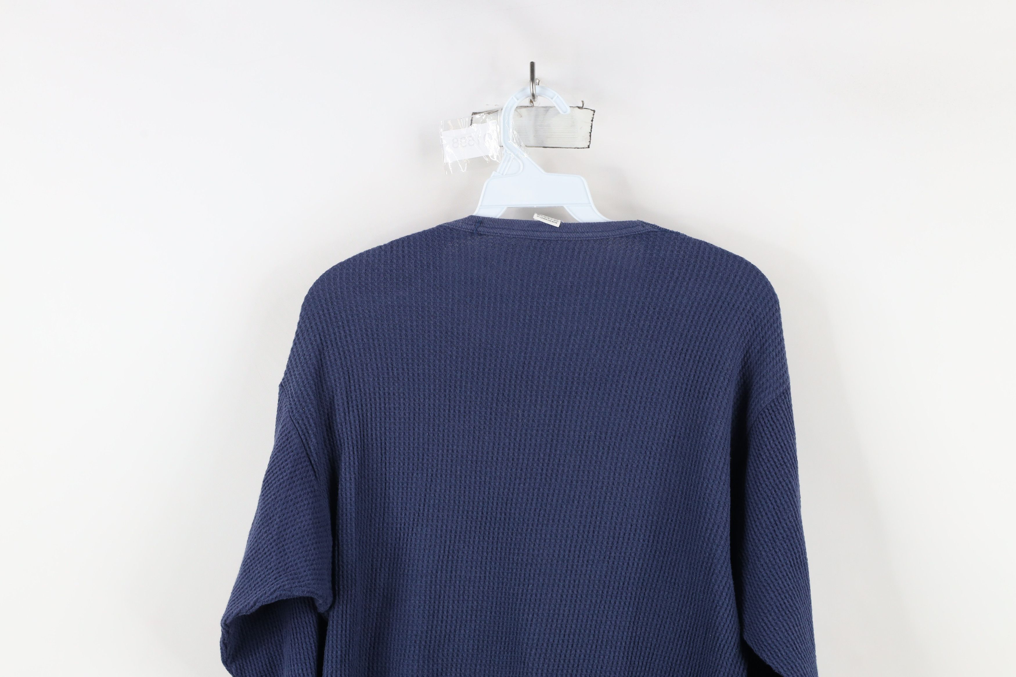 Vintage Vintage 90s Streetwear Waffle Knit Long Sleeve T-Shirt Size US XXL / EU 58 / 5 - 10 Thumbnail
