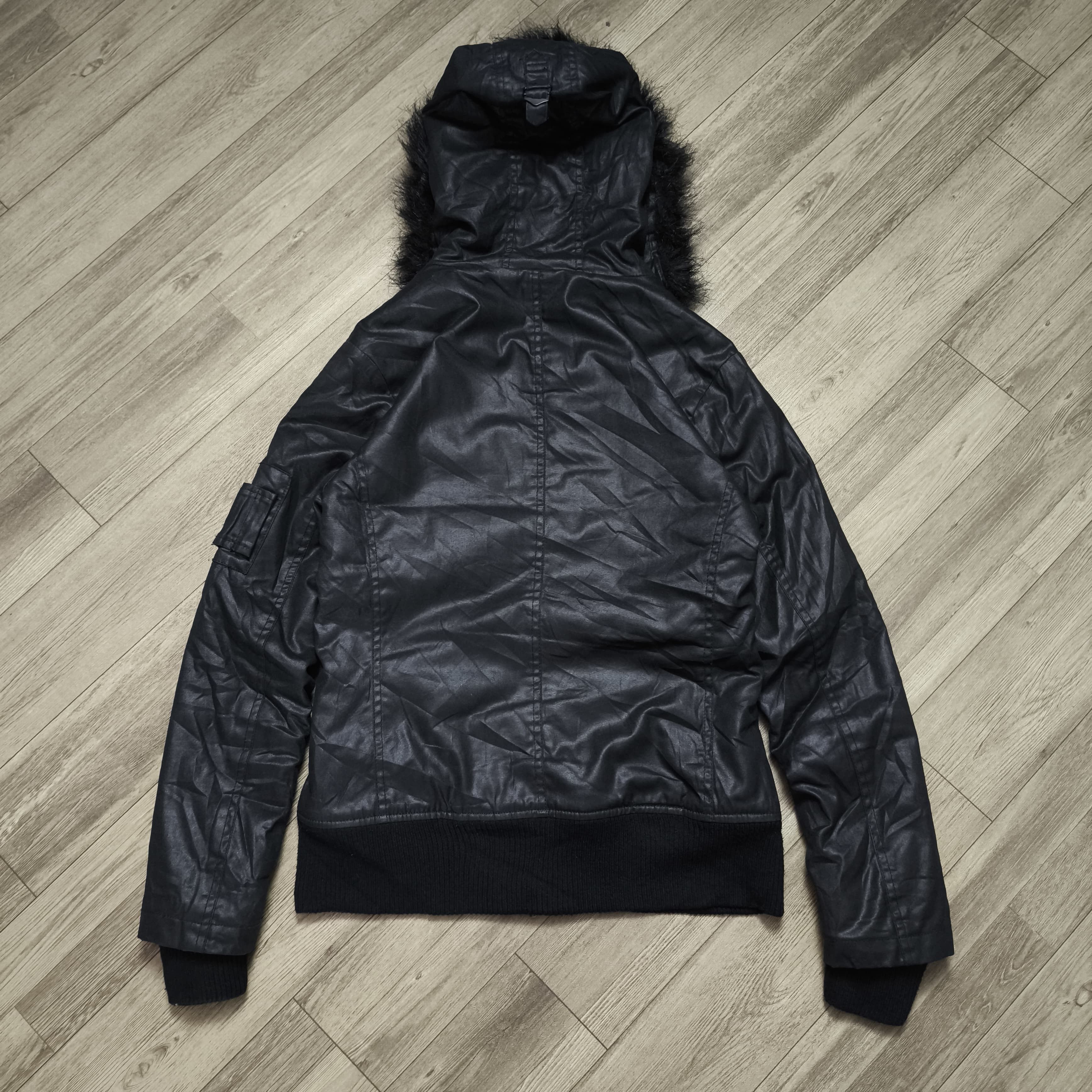 14th Addiction 2000s Japanese brand Civarize Waxed Fur Trim Jacket Size US S / EU 44-46 / 1 - 10 Thumbnail