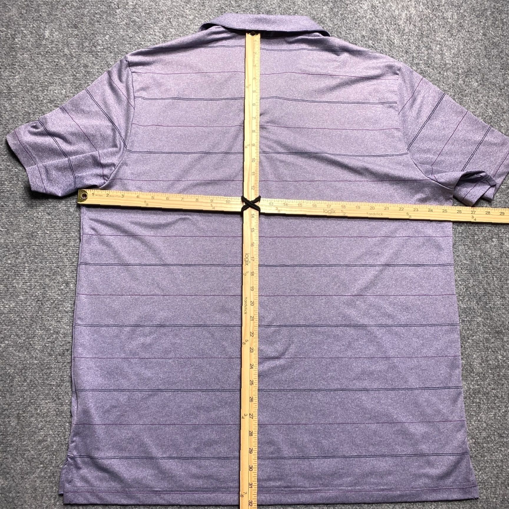 Adidas Adidas Polo Shirt Mens XL Purple Striped Short Sleeve Golf Athletic Top Size US XL / EU 56 / 4 - 7 Thumbnail