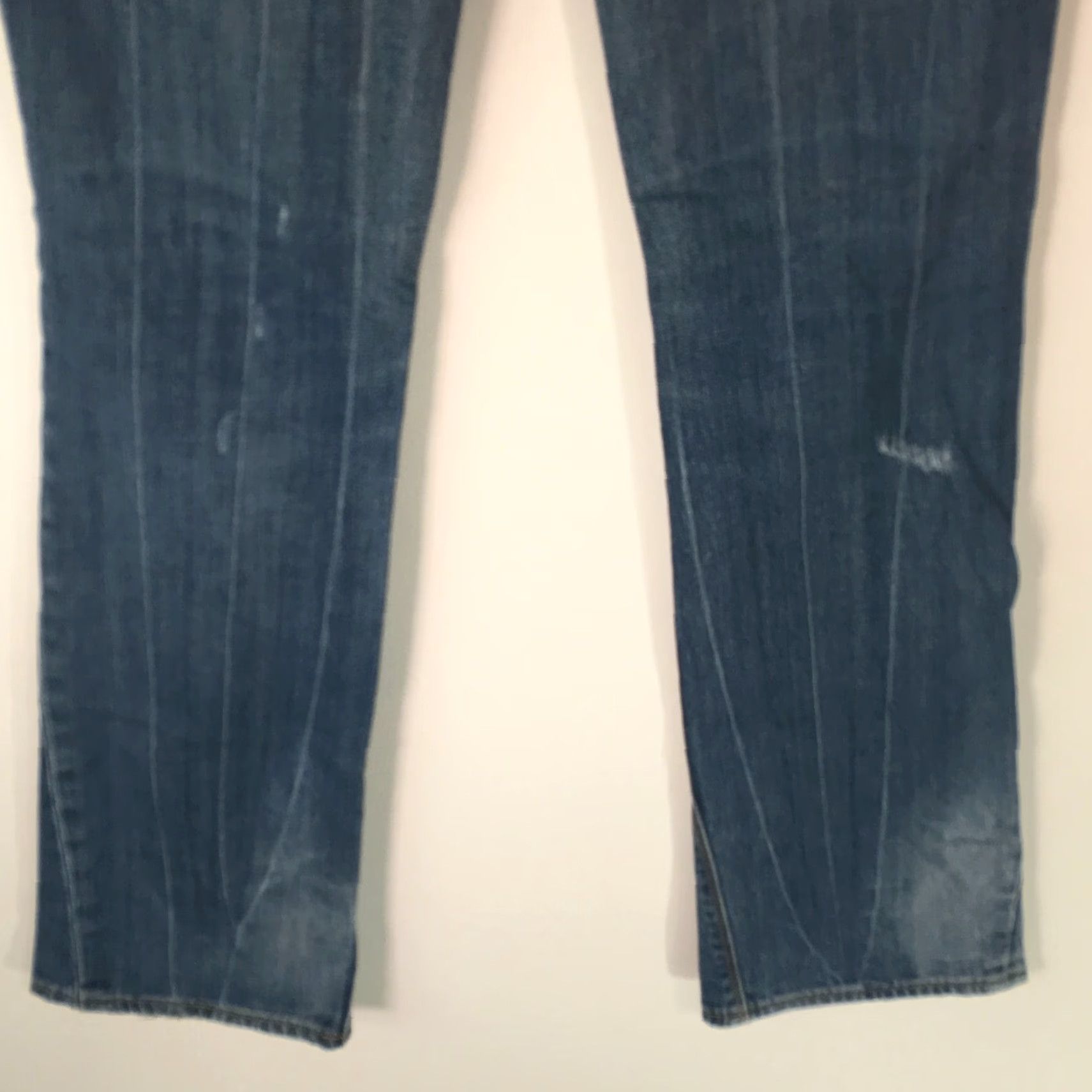 Express Express Jeans Boot Cut Denim Blue Ultra Low Rise Regular Fit Size 21 Womens Size 42" / US 20 - 6 Thumbnail