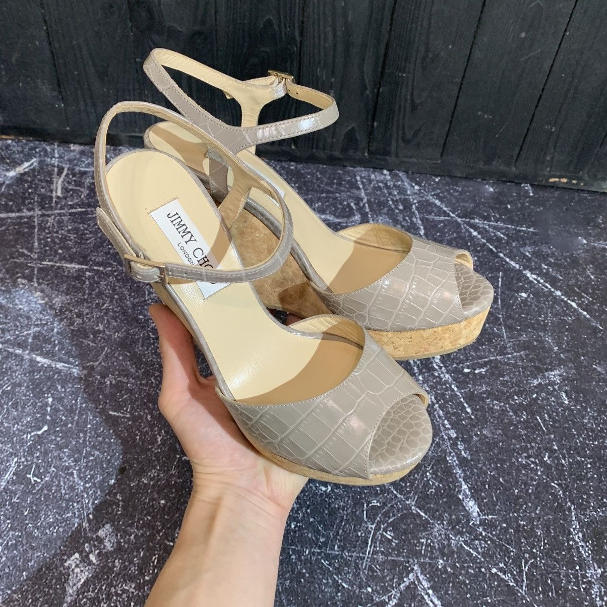 Jimmy Choo Jimmy Choo Wedge Heel Sandals Size 39 Size US 9 / IT 39 - 2 Thumbnail