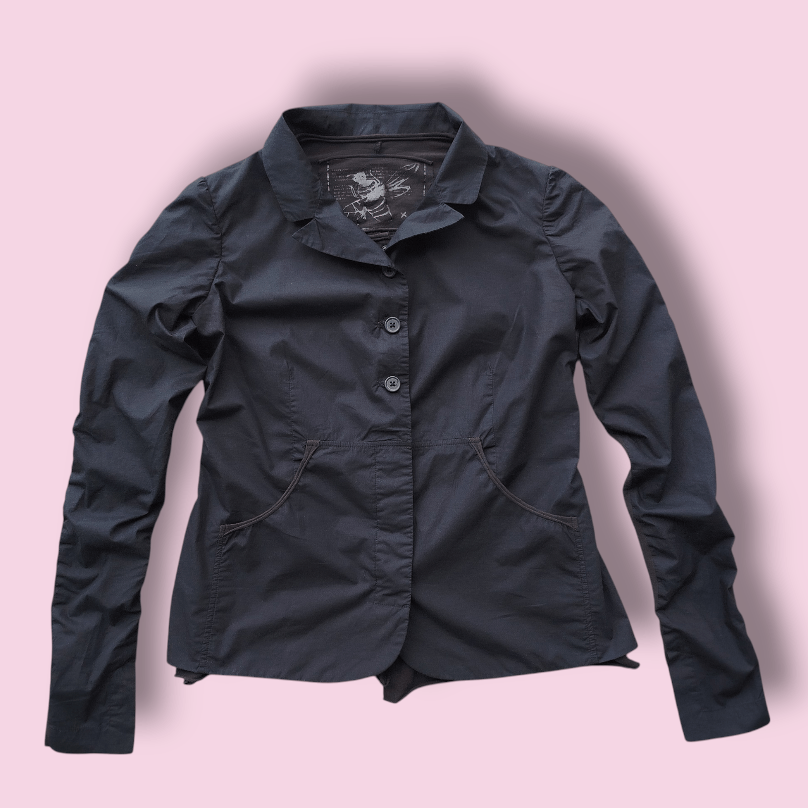 Rundholz Blazer Top Long Sleeve Pockets Layered Cotton Size M Size M / US 6-8 / IT 42-44 - 1 Thumbnail