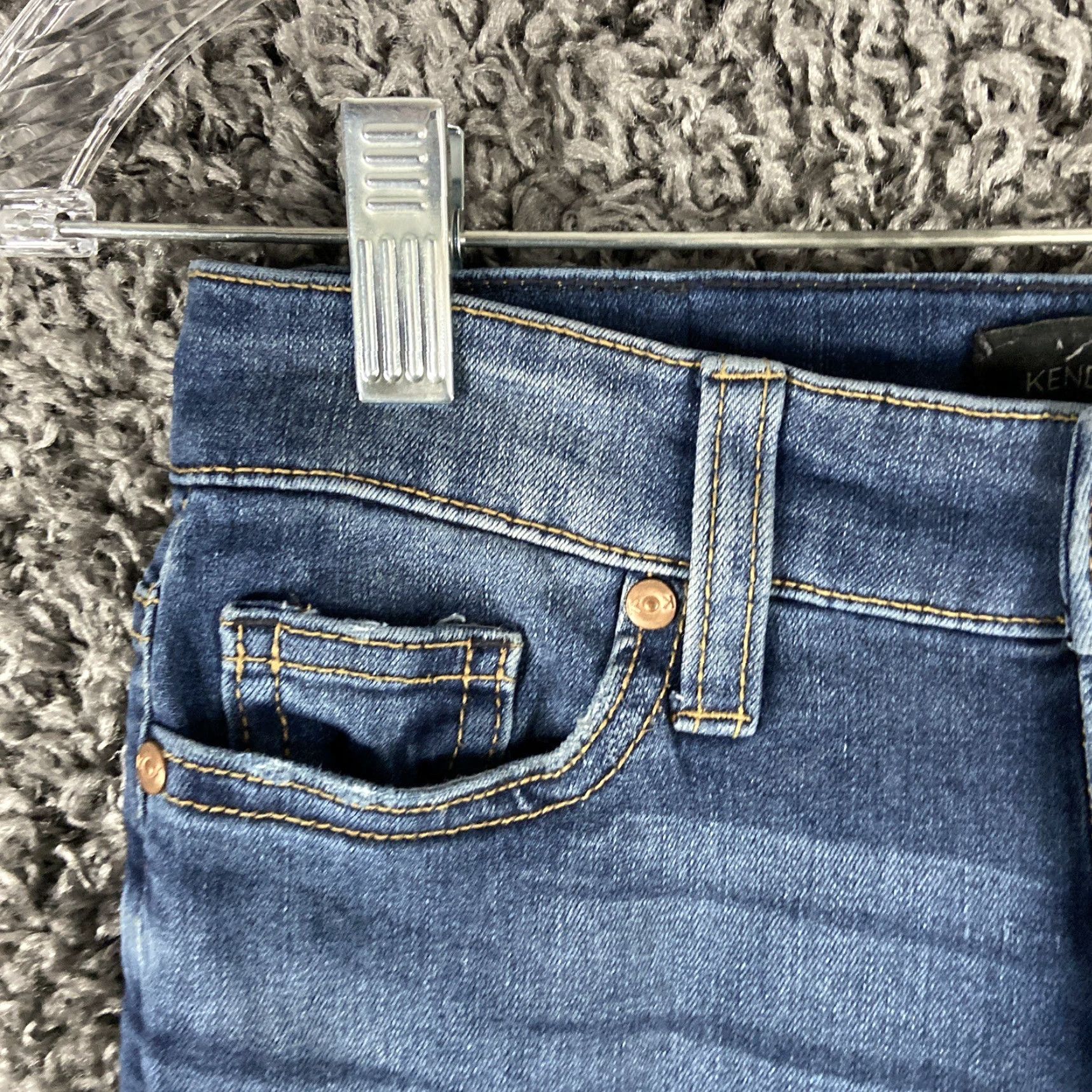 Vintage Kendall + Kylie The Kontour High Rise Skinny Distressed Blue Jeans Women’s 0/24 Size 25" / US 0 / IT 36 - 5 Thumbnail