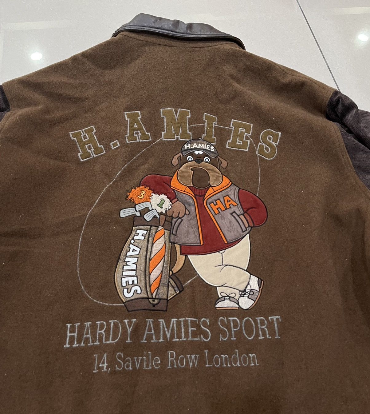 Hardy Amies Vtg Hardy Amies Dog Embroidered Wool Oversized Coat Jacket Size US XXL / EU 58 / 5 - 2 Thumbnail