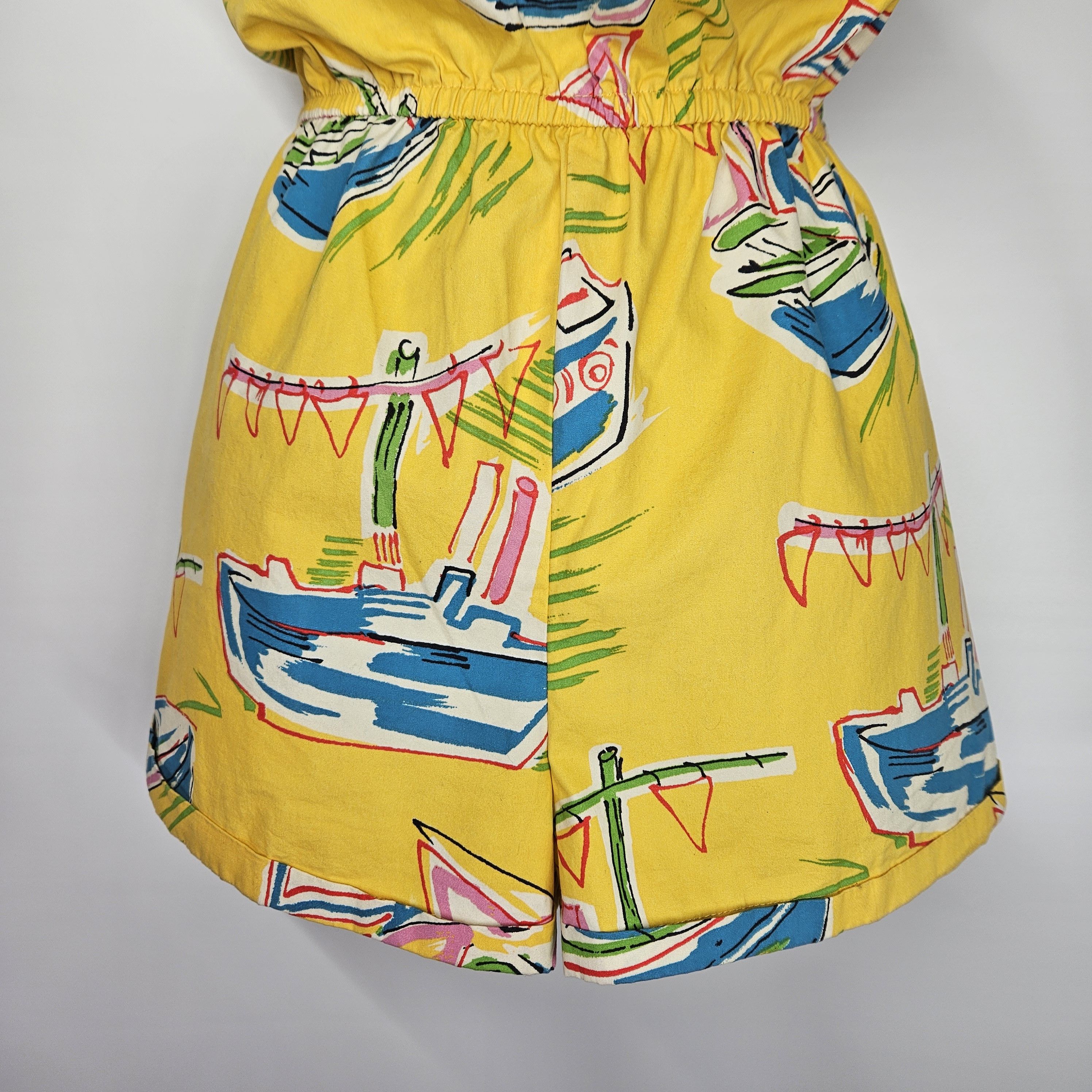 Other Kimchi Blue Size L Romper Strapless Shorts Yellow Sailing Size 34" / US 12 / IT 48 - 5 Thumbnail