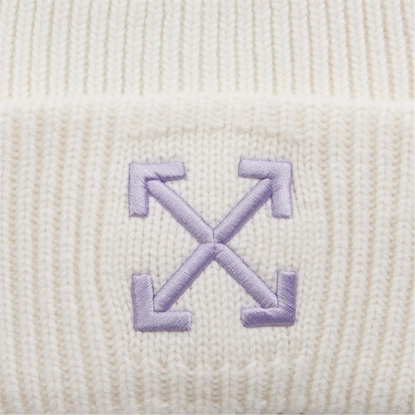 Off-White o1g2r1mq0125 Size: OS / Beanie Hat / Cap in White Size ONE SIZE - 2 Thumbnail