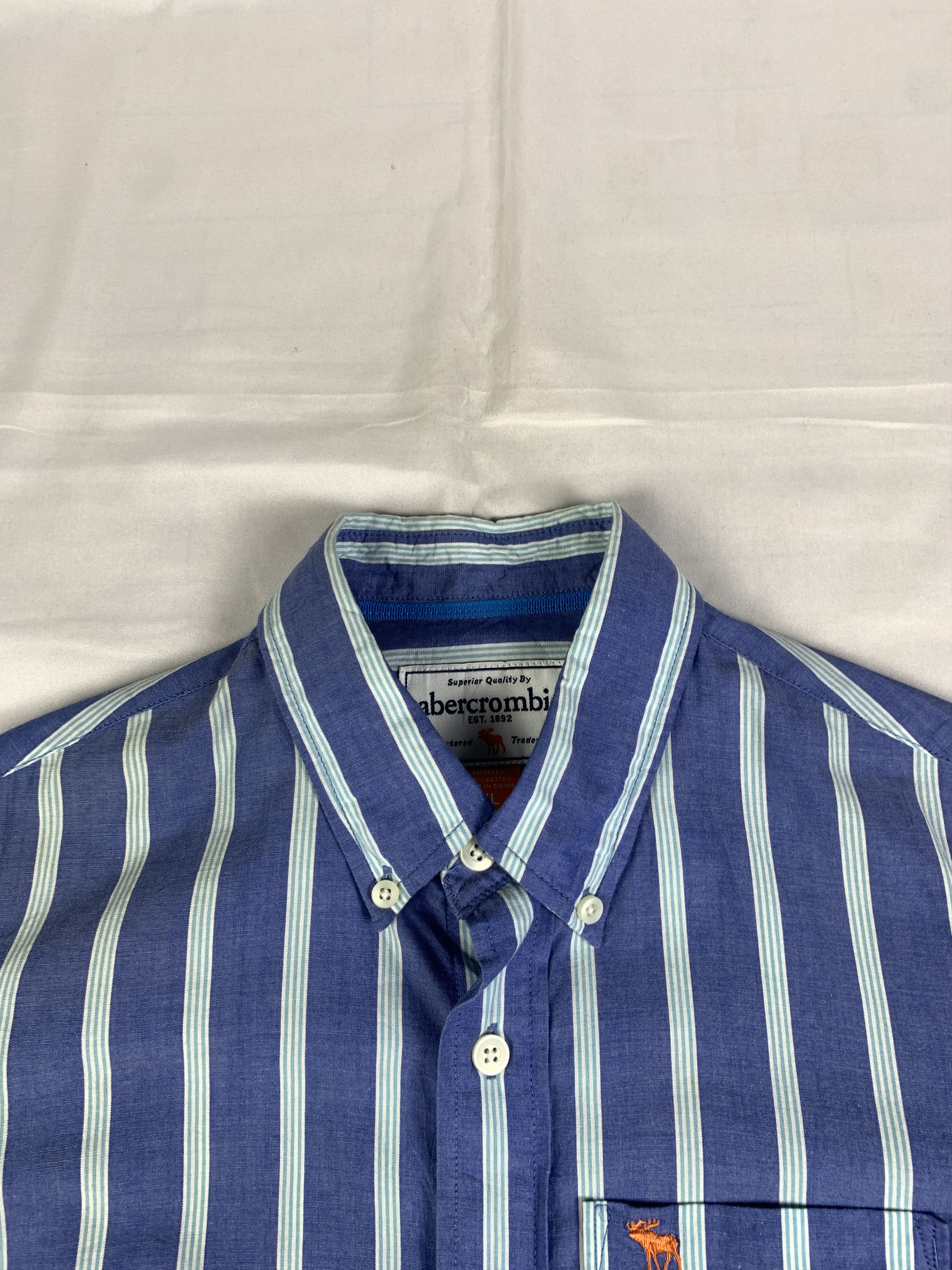 Abercrombie & Fitch Abercrombie & Fitch Stripes Pocket Shirt (XL) Size XL / US 12-14 / IT 48-50 - 6 Thumbnail