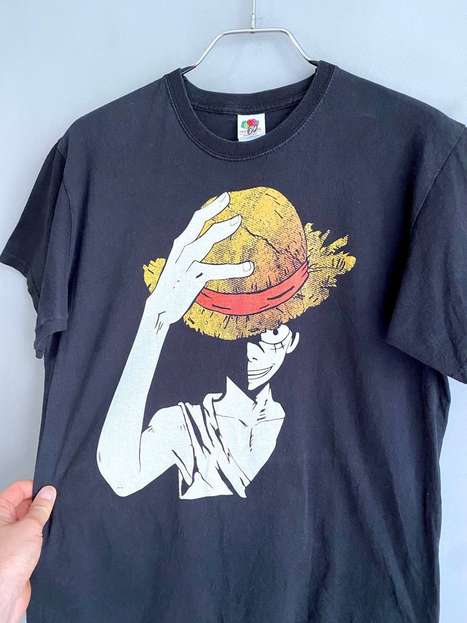 Fruit Of The Loom Vintage 00s Anime T-Shirt One Piece Monkey D Luffy, Size S-M Size US M / EU 48-50 / 2 - 3 Thumbnail