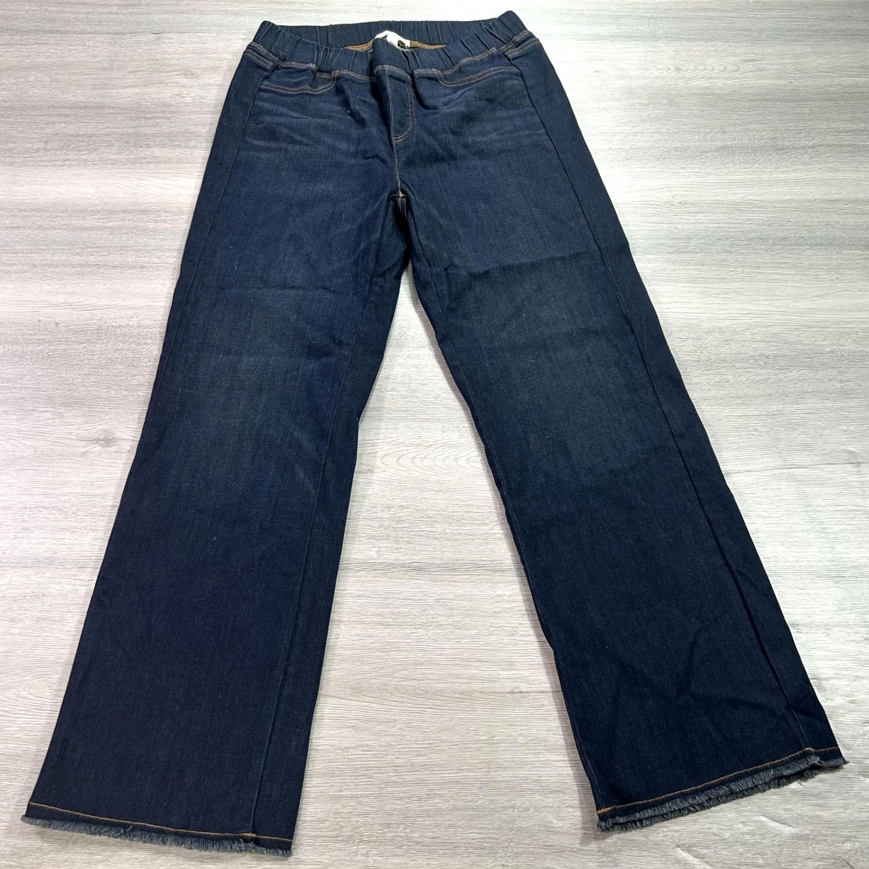 Eileen Fisher VINTAGE? No. Eileen Fisher Pants Womens XS Dark Wash Wide Leg Organic Cotton Denim High Rise Size 26" / US 2 / IT 38 - 2 Thumbnail