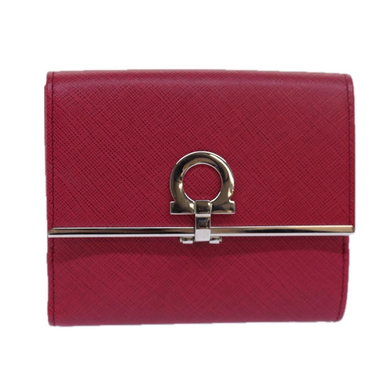 Salvatore Ferragamo Gancini Pink Leather Wallet (Pre-Owned) Size ONE SIZE - 1 Thumbnail