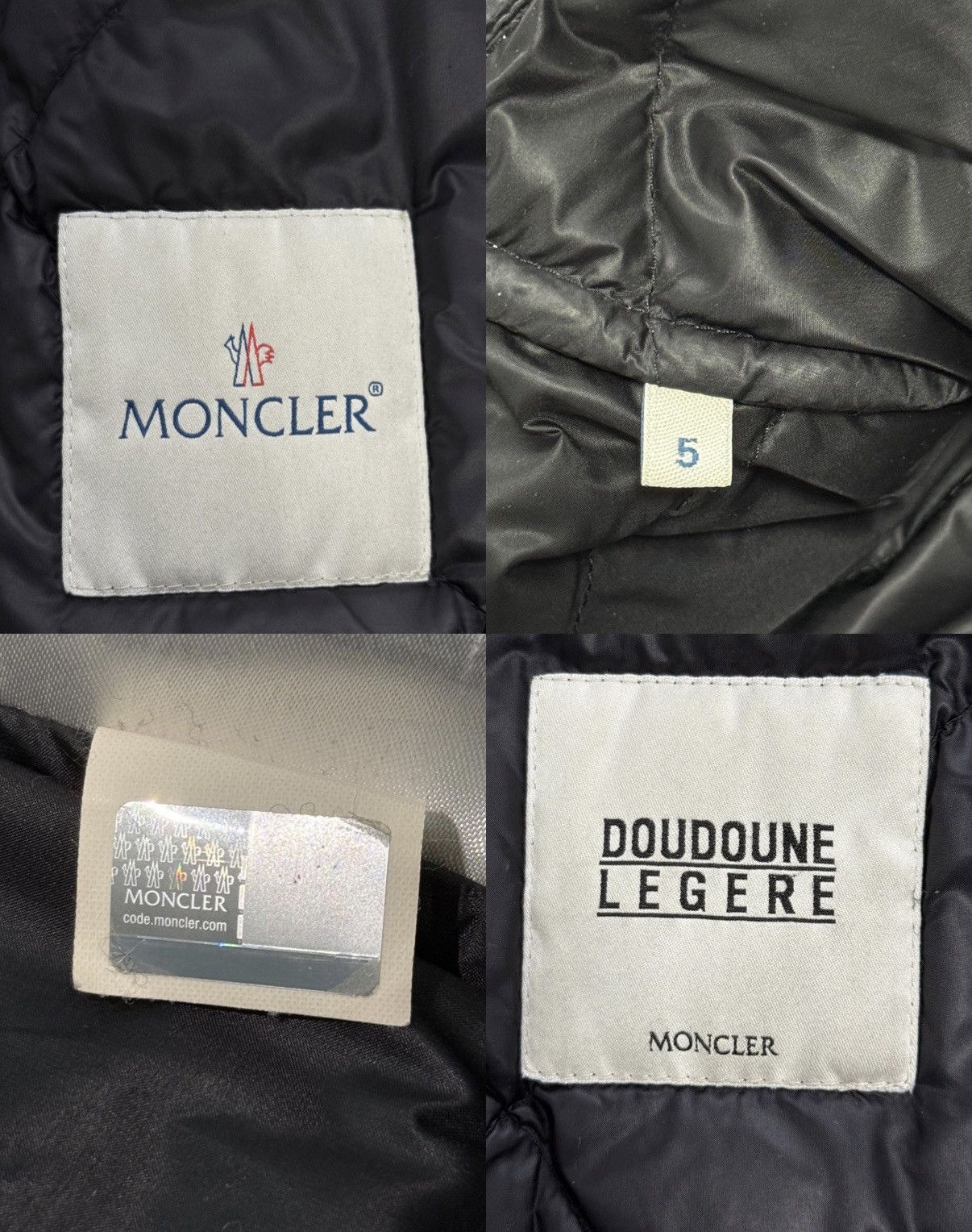 Moncler Moncler Herminier Men Down Puffer Black Logo Coat Jacket Size US L / EU 52-54 / 3 - 16 Thumbnail