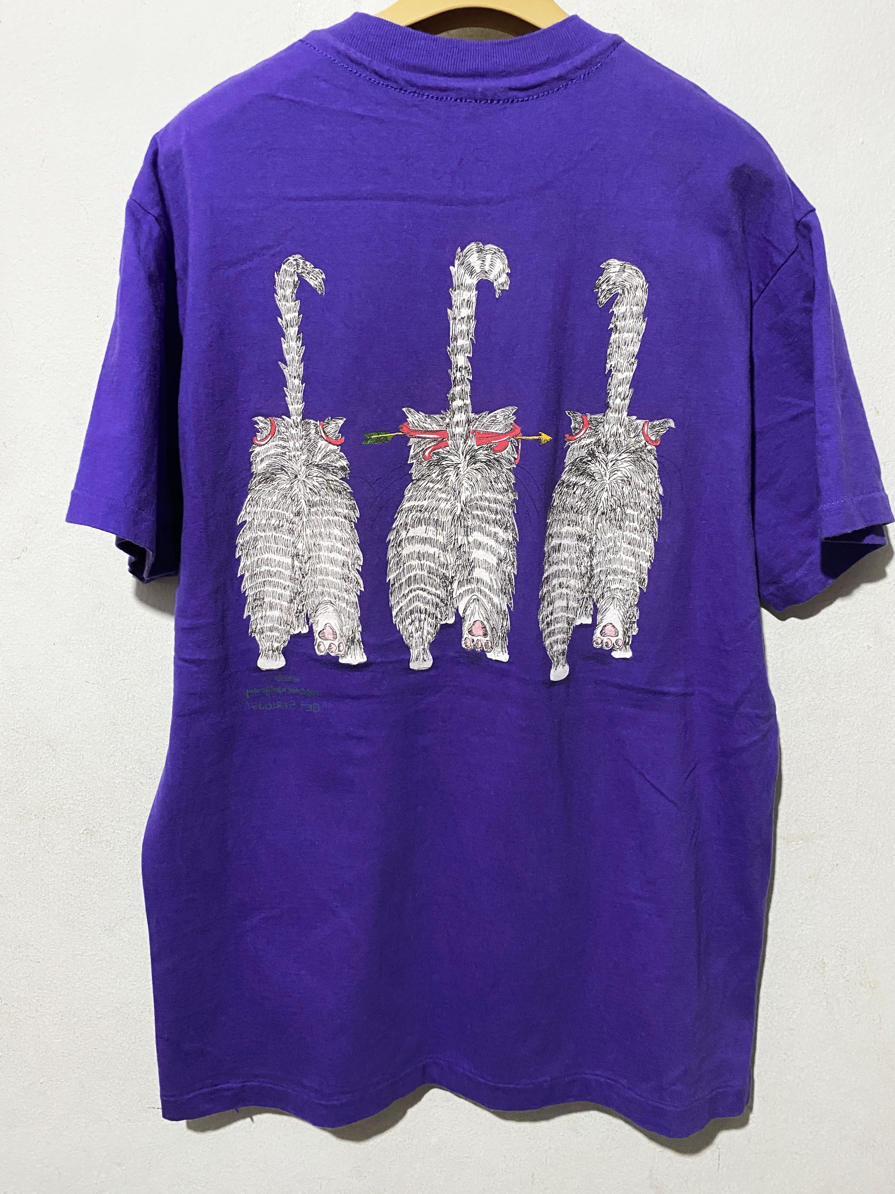 Vintage Vintage 90s Cat Shirt Size US M / EU 48-50 / 2 - 4 Thumbnail
