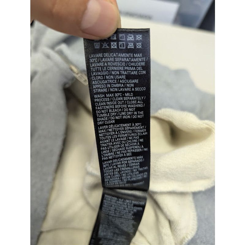 Balenciaga o1rshd1 Q:2 / Planet Earth Molleton Arch Zip-Up Hoodie Grey Size US M / EU 48-50 / 2 - 17 Thumbnail