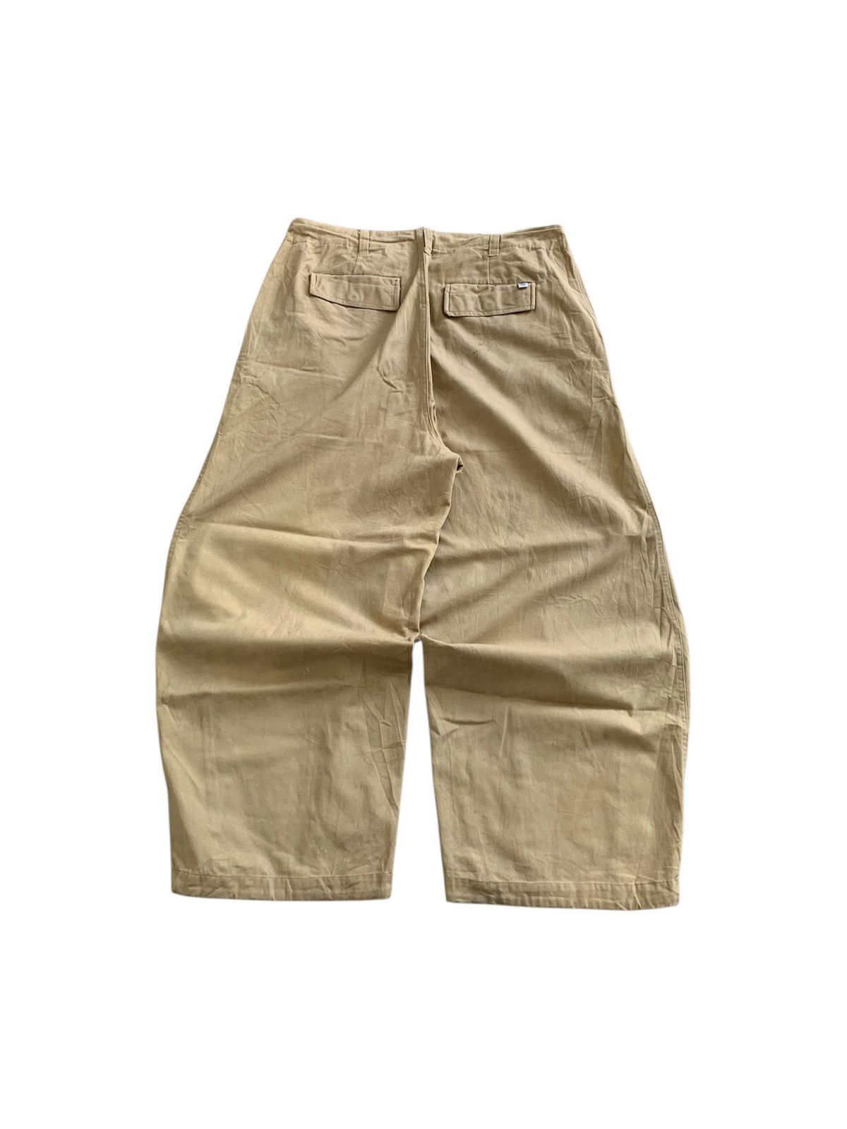 Yohji Yamamoto Travel Life & Comfort Heavyweight Twill Wide Balloon Pants Size US 34 / EU 50 - 6 Thumbnail