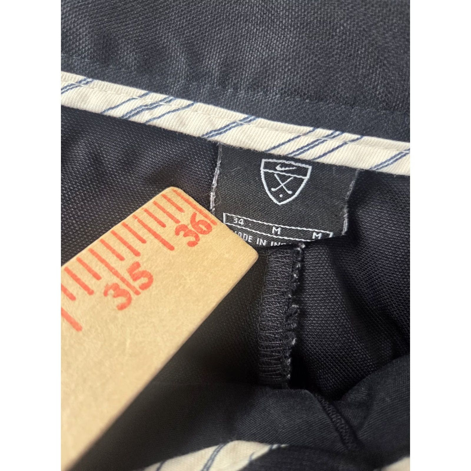 Nike Nike Golf Shorts Mens 34 Black Chino Pleated Regular Inseam 10 in Pockets Sports Classic Logo Size US 34 / EU 50 - 3 Thumbnail