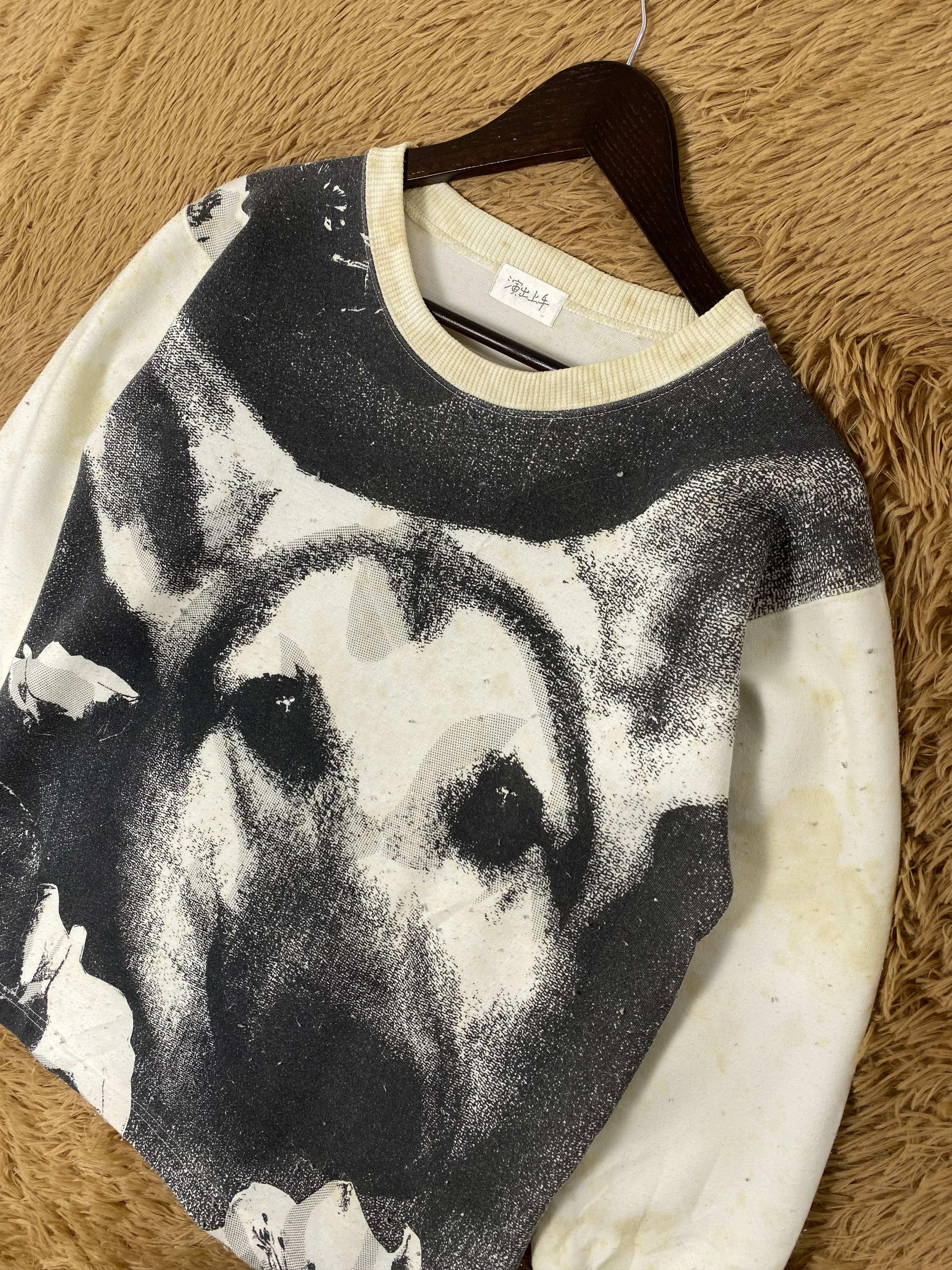 Japanese Brand Vintage Japanese Brand Art Dog Full Print Sweatshirts PS0125 Size US M / EU 48-50 / 2 - 2 Thumbnail