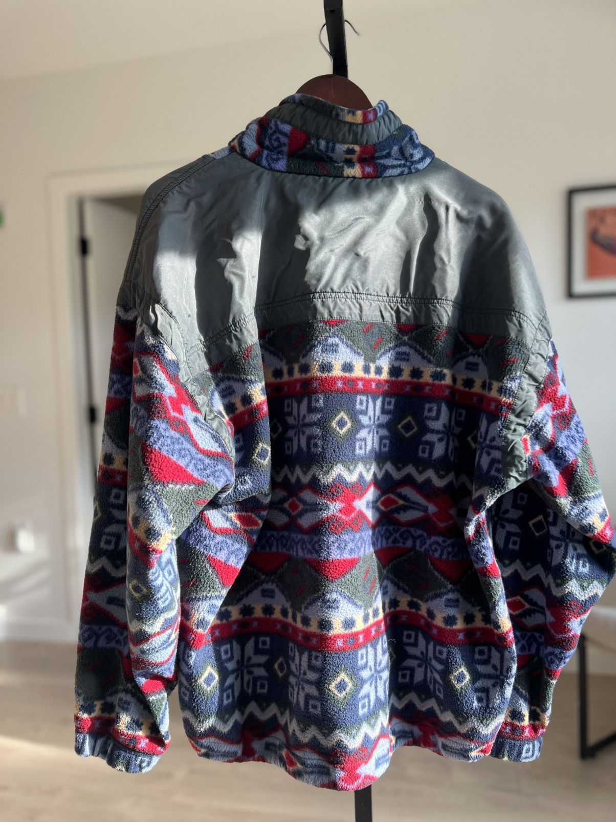 Other Vintage 90s Patterned Fleece Sweatshirt Patagonia Style Size US M / EU 48-50 / 2 - 5 Thumbnail