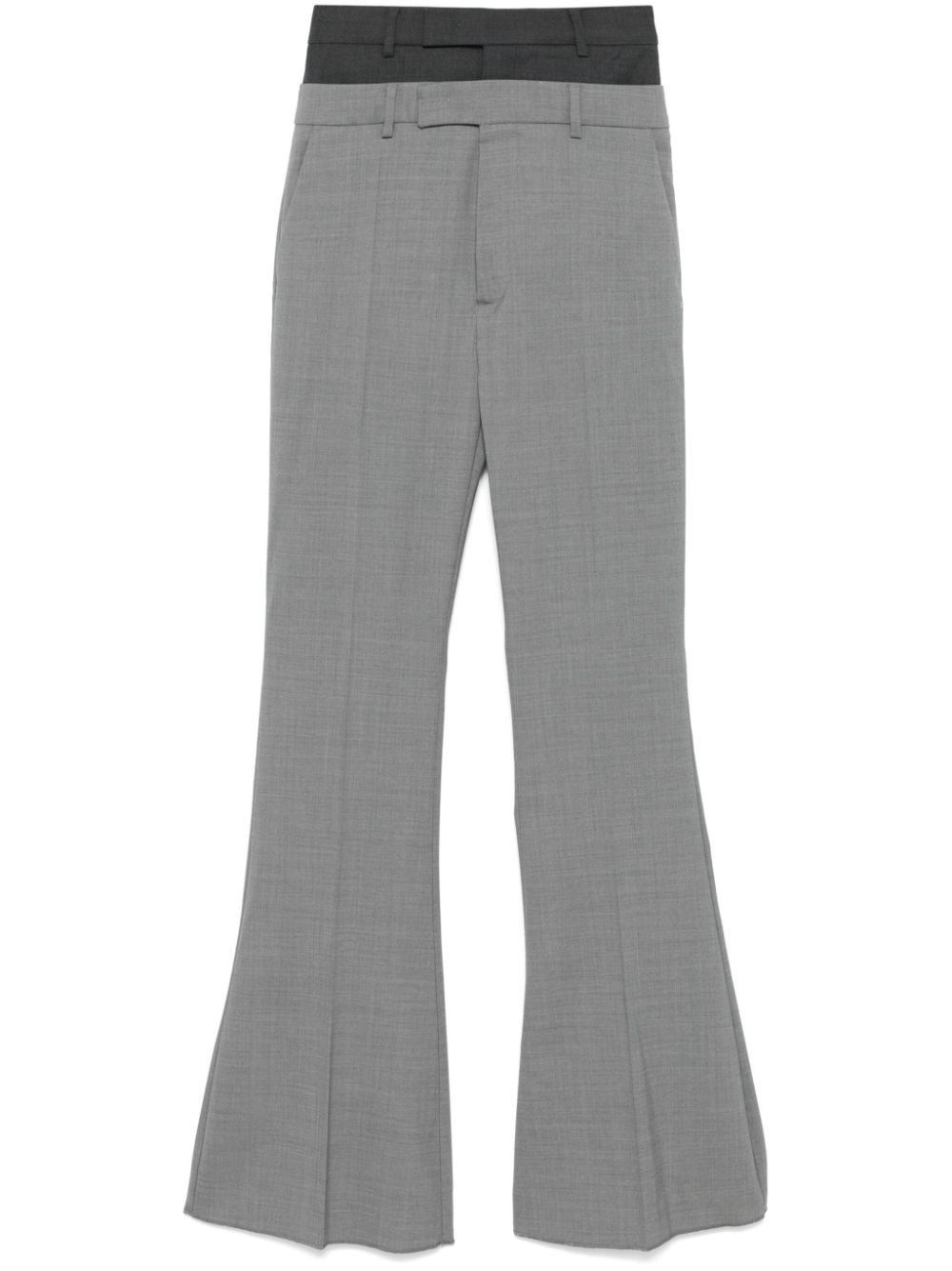 Sportmax WOOL FLARED LEG TROUSERS Size 27" / US 4 / IT 40 - 1 Thumbnail