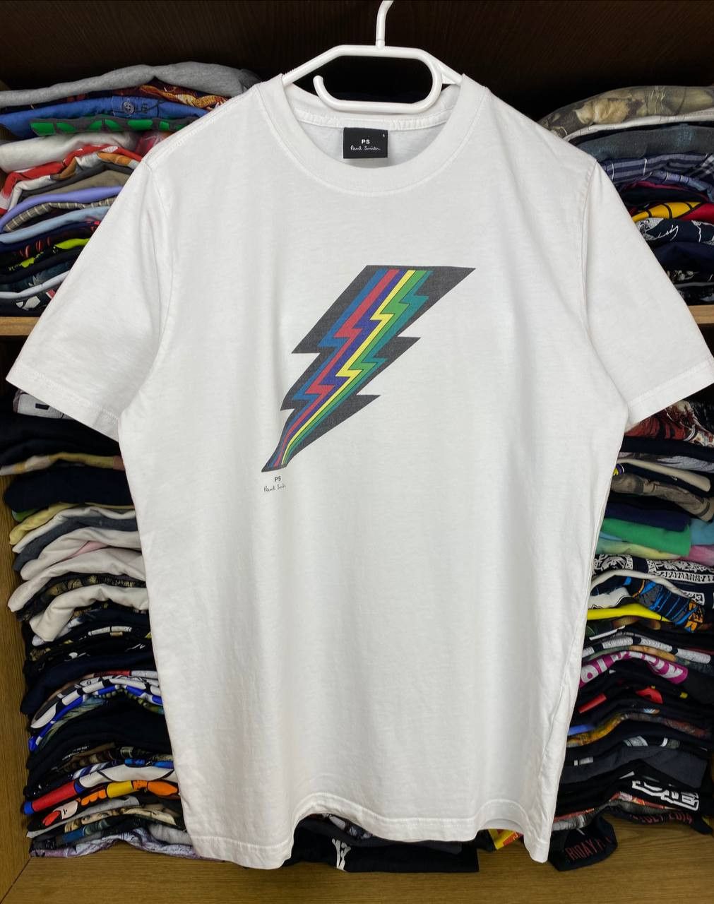 Paul Smith PS by Paul Smith "Rainbow Lightning" y2k Graphic Tee Size US S / EU 44-46 / 1 - 1 Thumbnail