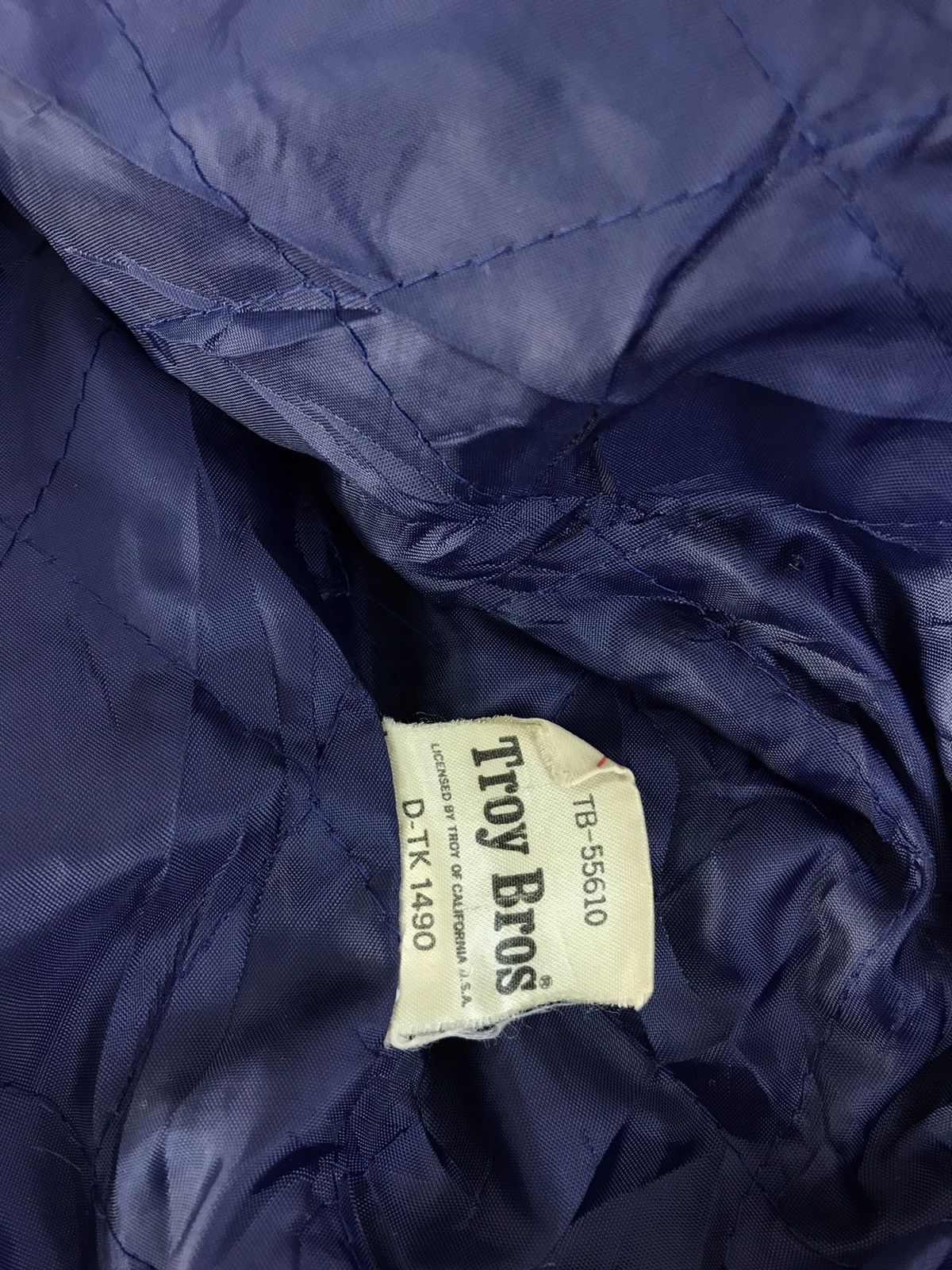 Vintage Vtg Varsity jacket Wool Distressed OffenseClub Troy Bros Size US XL / EU 56 / 4 - 14 Thumbnail