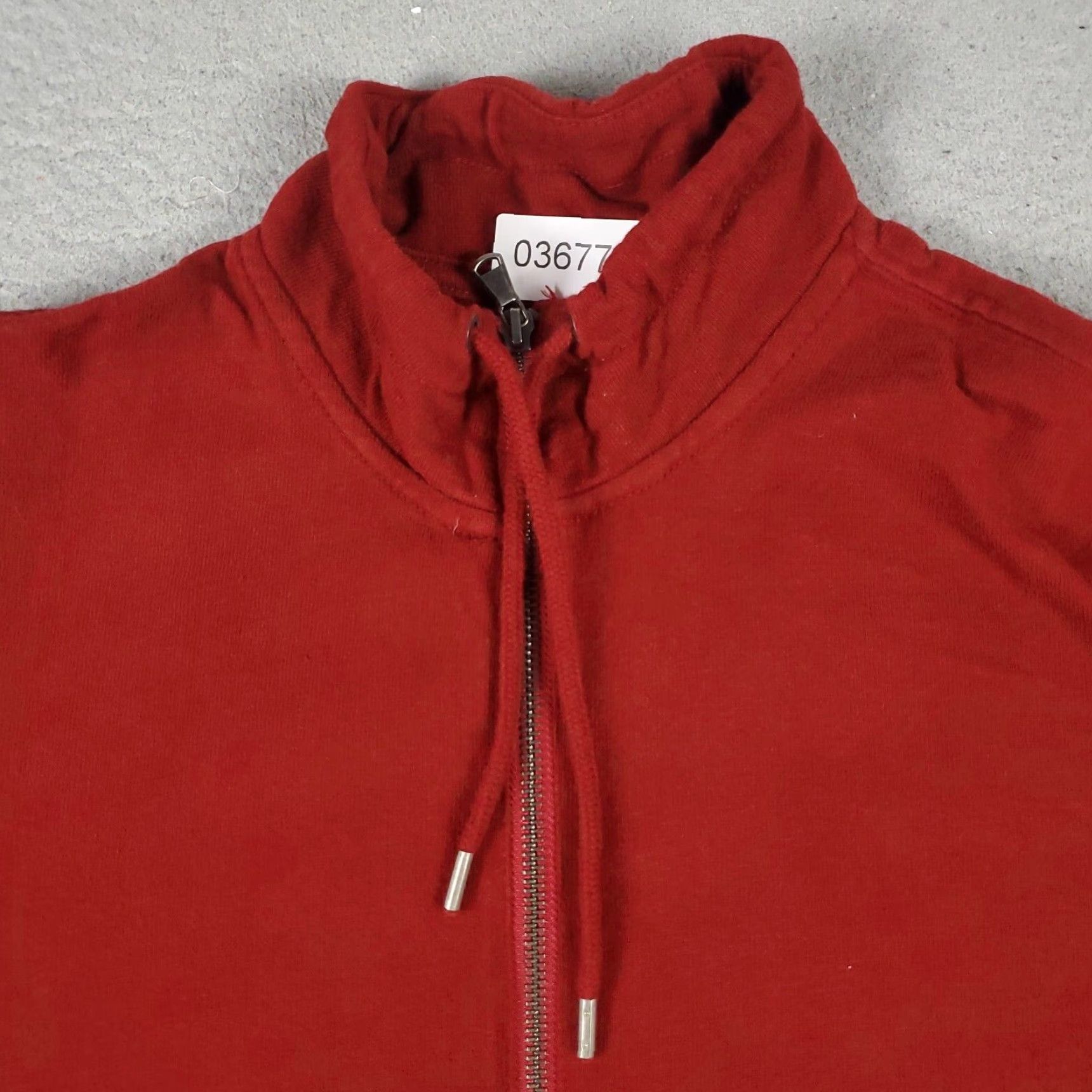 American Eagle Outfitters American Eagle Mens Large Blue Red 1/4 Zip Pullover Sweater Cotton Long Sleeve Mock Neck Logo Size US L / EU 52-54 / 3 - 2 Thumbnail