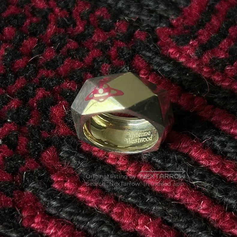Vivienne Westwood Vivienne Westwood Saturn Screw Post Ring Size ONE SIZE - 3 Thumbnail