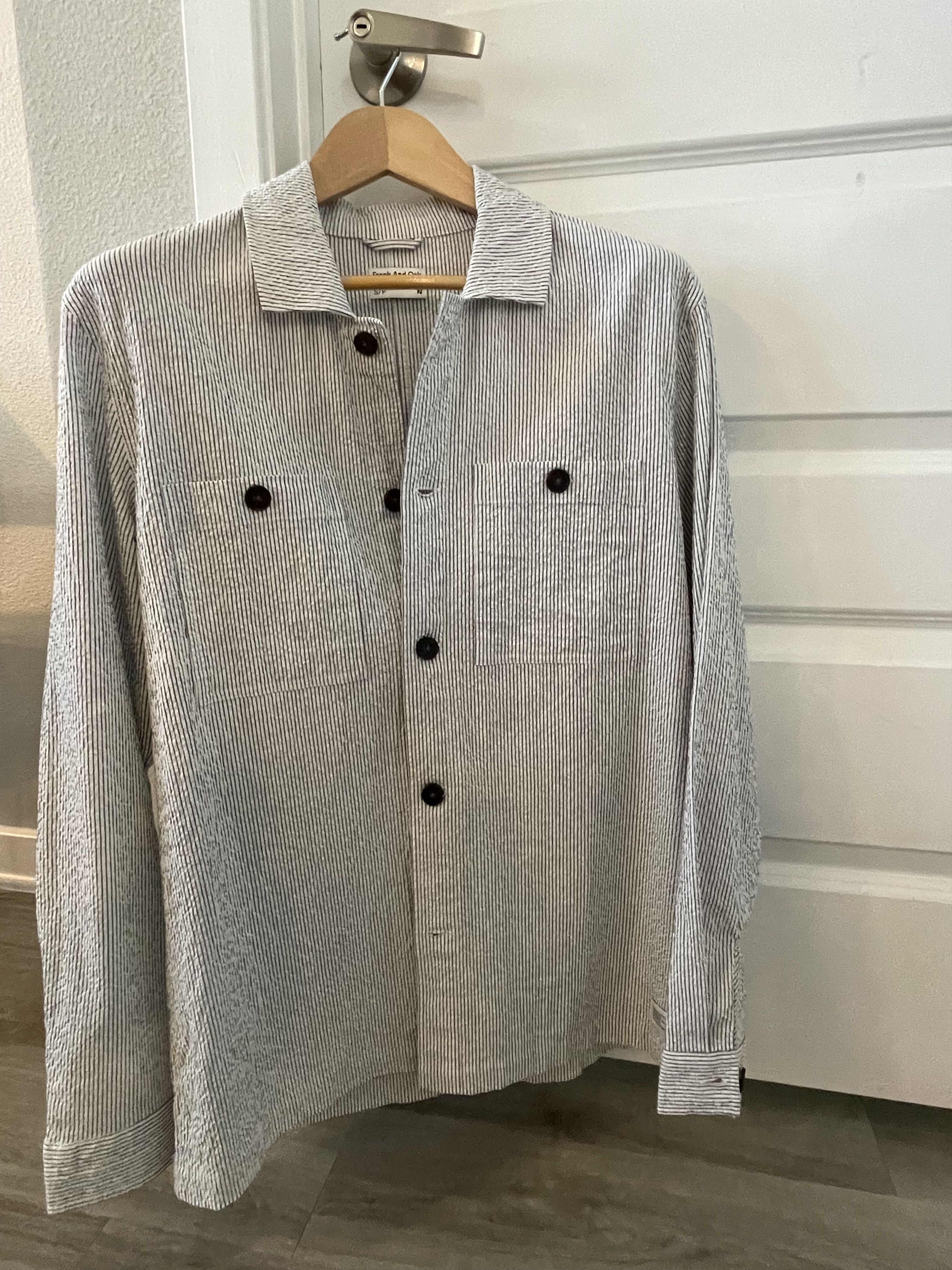 Frank & Oak Seersucker Overshirt Size US S / EU 44-46 / 1 - 2 Thumbnail