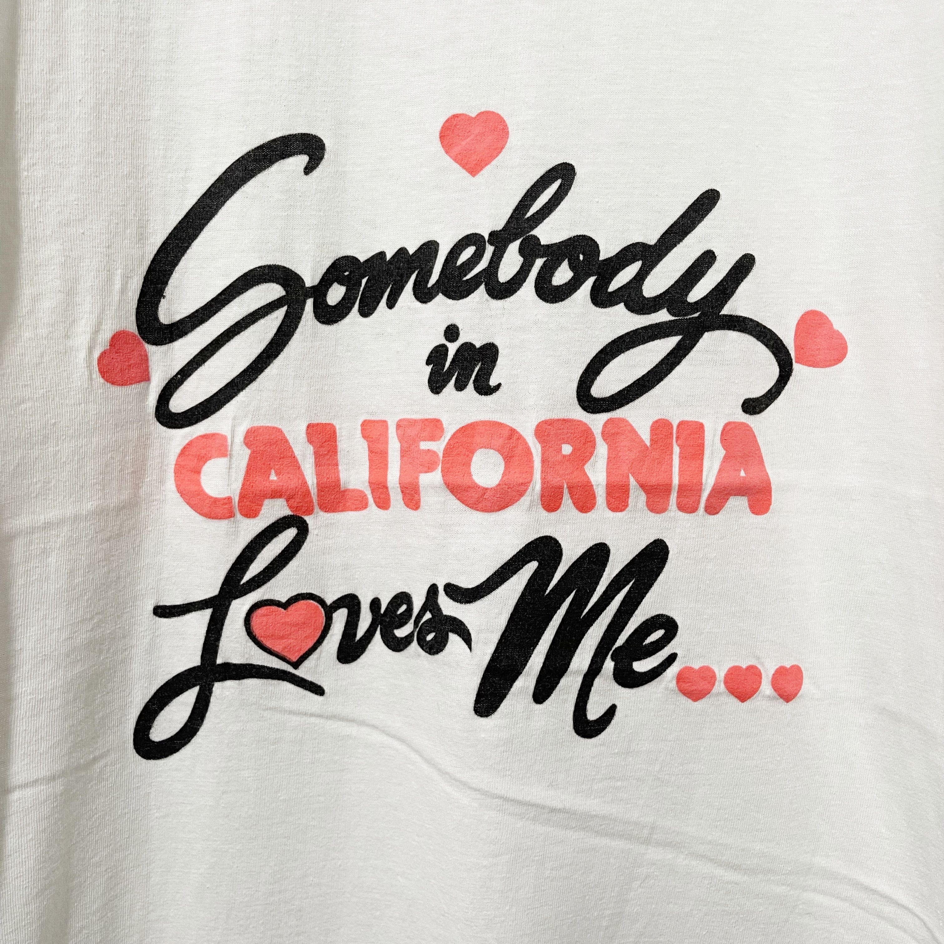 Vintage Vintage 80s Somebody in California Loves Me T-Shirt Size US M / EU 48-50 / 2 - 2 Thumbnail
