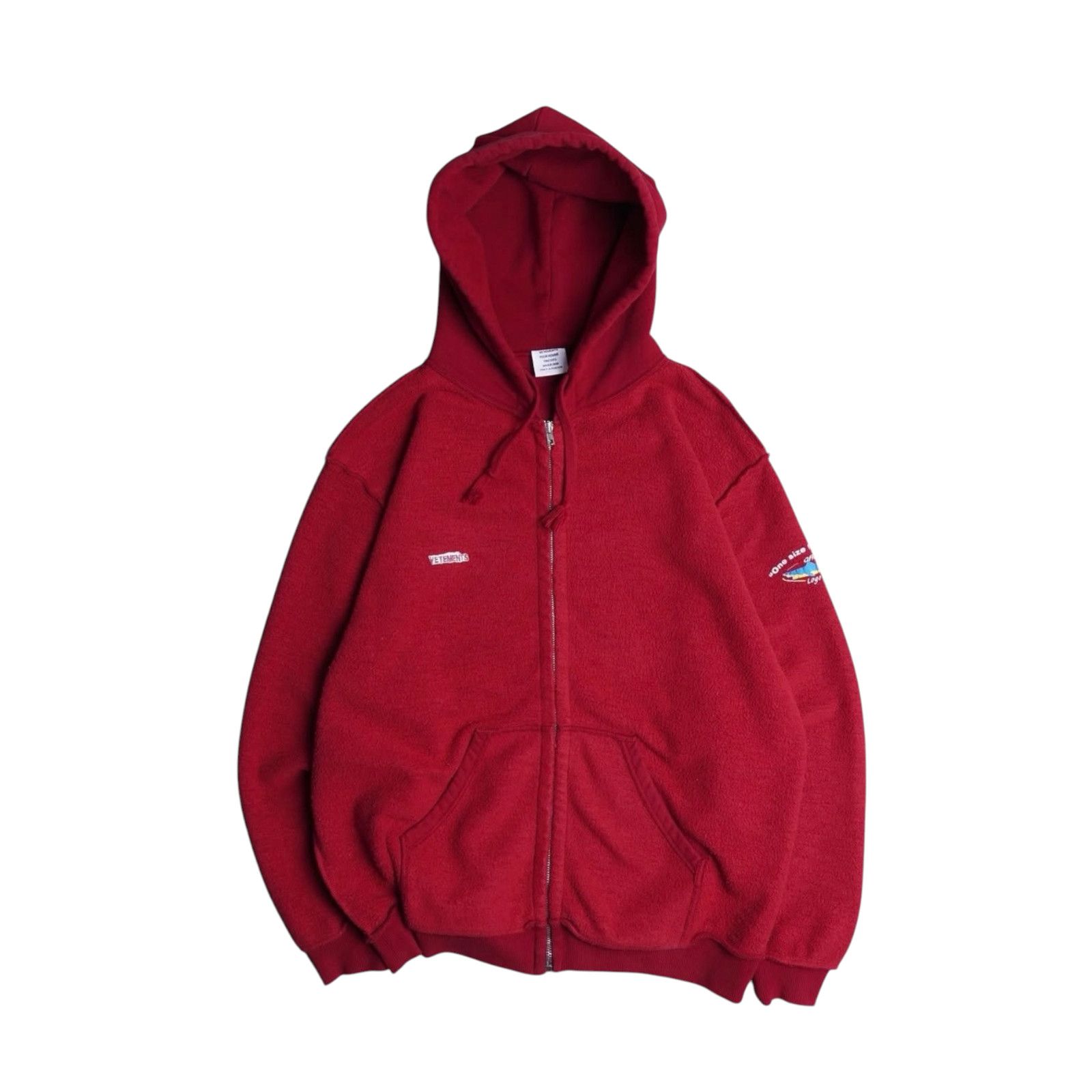 Vetements Vetements SS16 Inside Out Offshore Zip-Up Hoodie Size US M / EU 48-50 / 2 - 1 Thumbnail