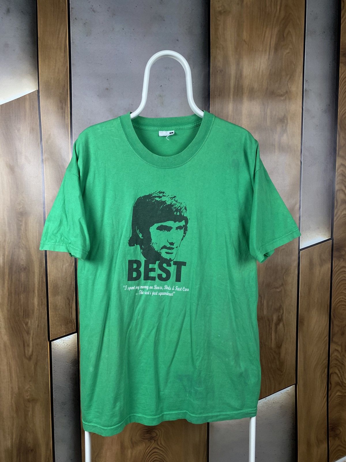 Vintage ⚽️Vintage 00s T-Shirt Football George Best Tribute VTG Tee⚽️ Size US XL / EU 56 / 4 - 1 Thumbnail