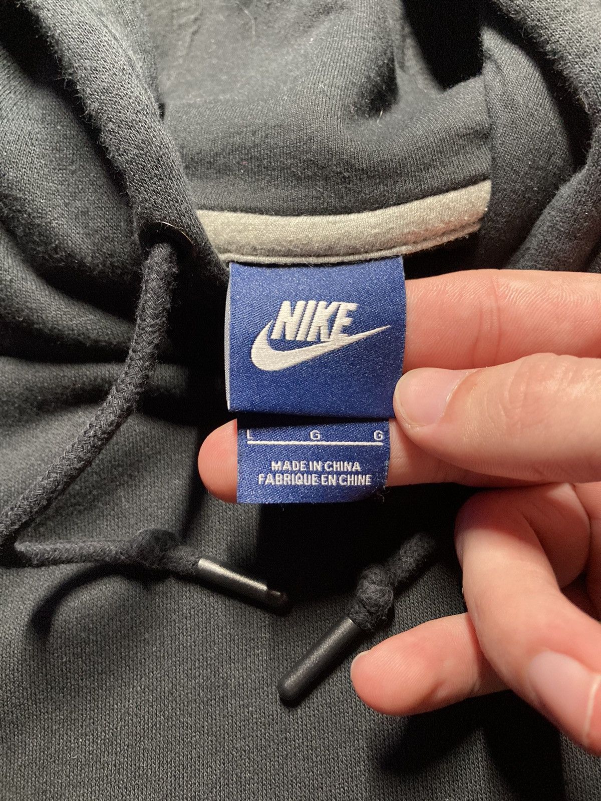 Nike × Vintage ⛩️ Vintage Nike Hoodie Small Logo Faded Basic Oversize Baggy Size US L / EU 52-54 / 3 - 4 Thumbnail
