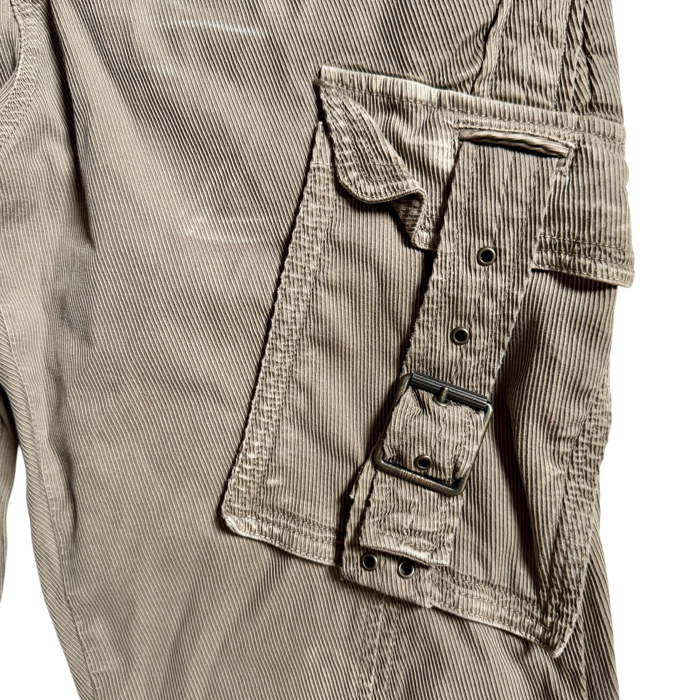 Just Cavalli Just Cavalli X Roberto Cavalli 2006 Velvet Cargo Pants Size US 36 / EU 52 - 6 Thumbnail