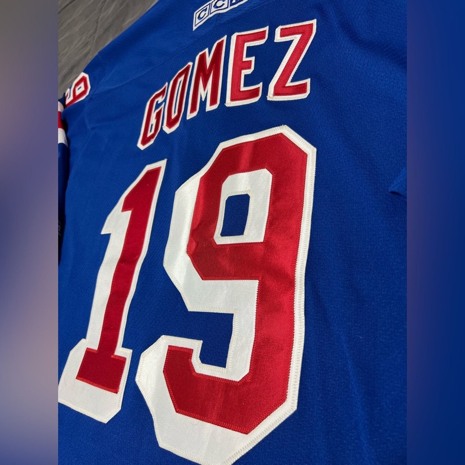 Ccm New York Rangers Scott Gomez Authentic CCM Hockey Jersey Size US L / EU 52-54 / 3 - 8 Thumbnail