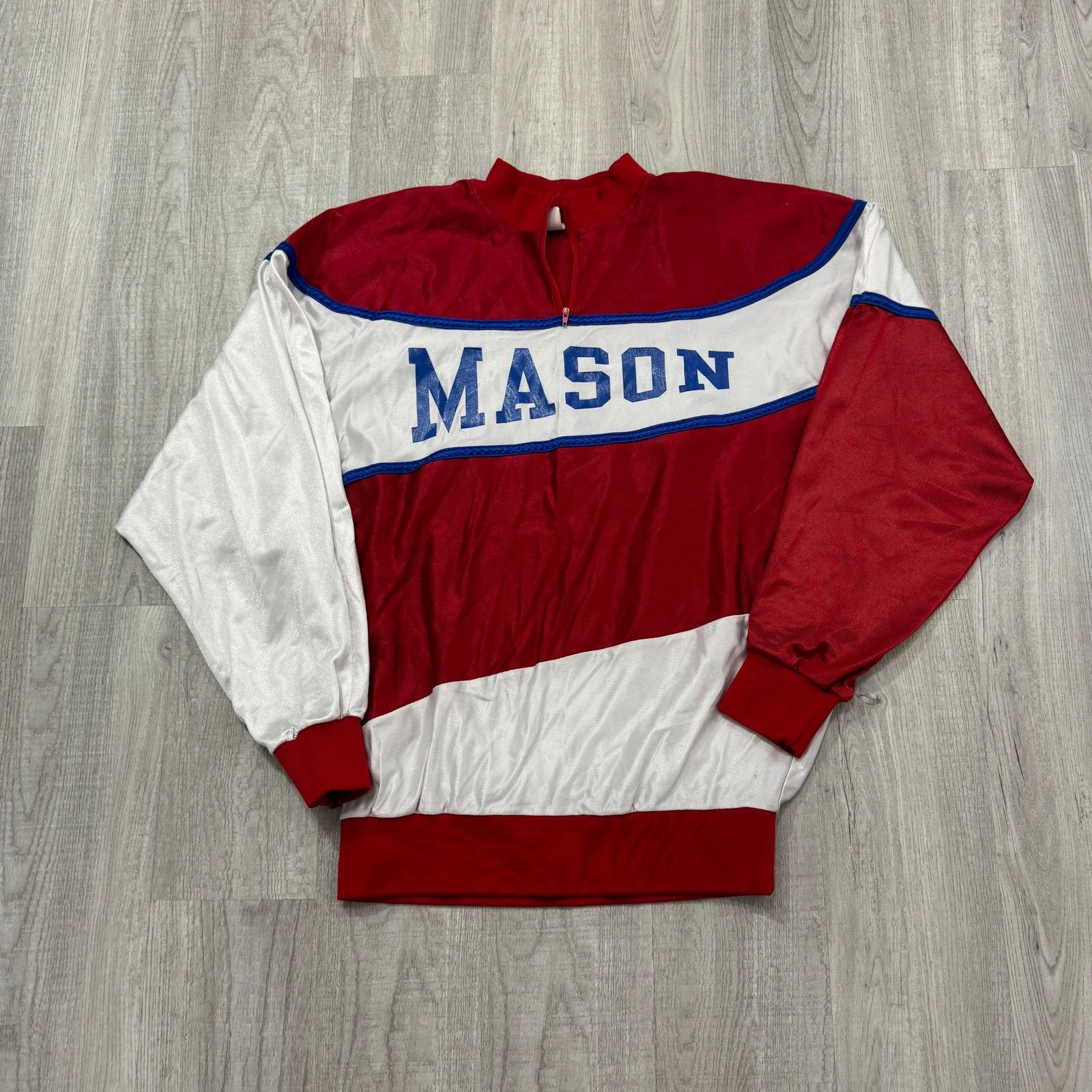 Vintage Vintage Mason Bulldogs Basketball Sweatshirt 90s Striped Size XL / US 12-14 / IT 48-50 - 1 Thumbnail