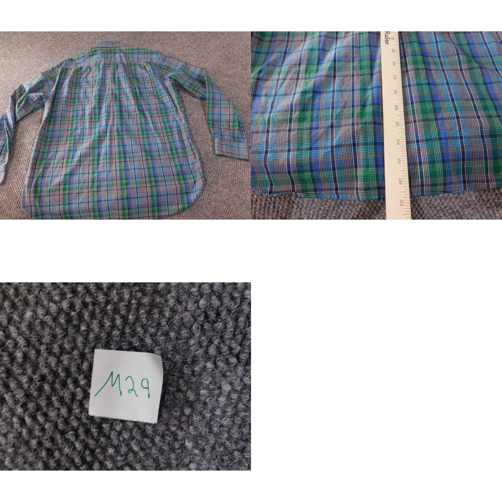 Michael Kors Michael Kors Mens Shirt M Long Sleeve Plaid Button-Down Collared Cotton Polyester Knit Slim Blue Pink Accent Buttons Casual Size US M / EU 48-50 / 2 - 8 Thumbnail