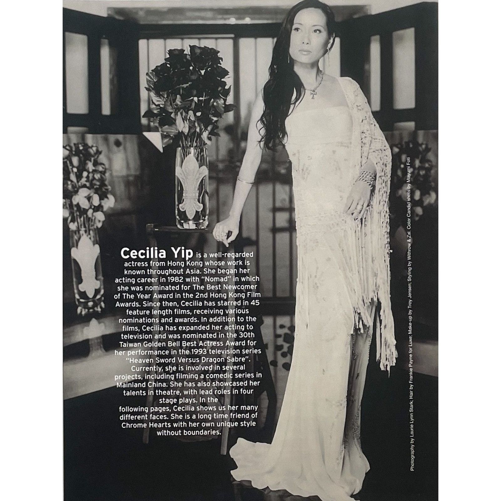 Chrome Hearts × Vintage Chrome Hearts vintage Cecilia Yip photo Poster framed 9x11 Size ONE SIZE - 2 Thumbnail